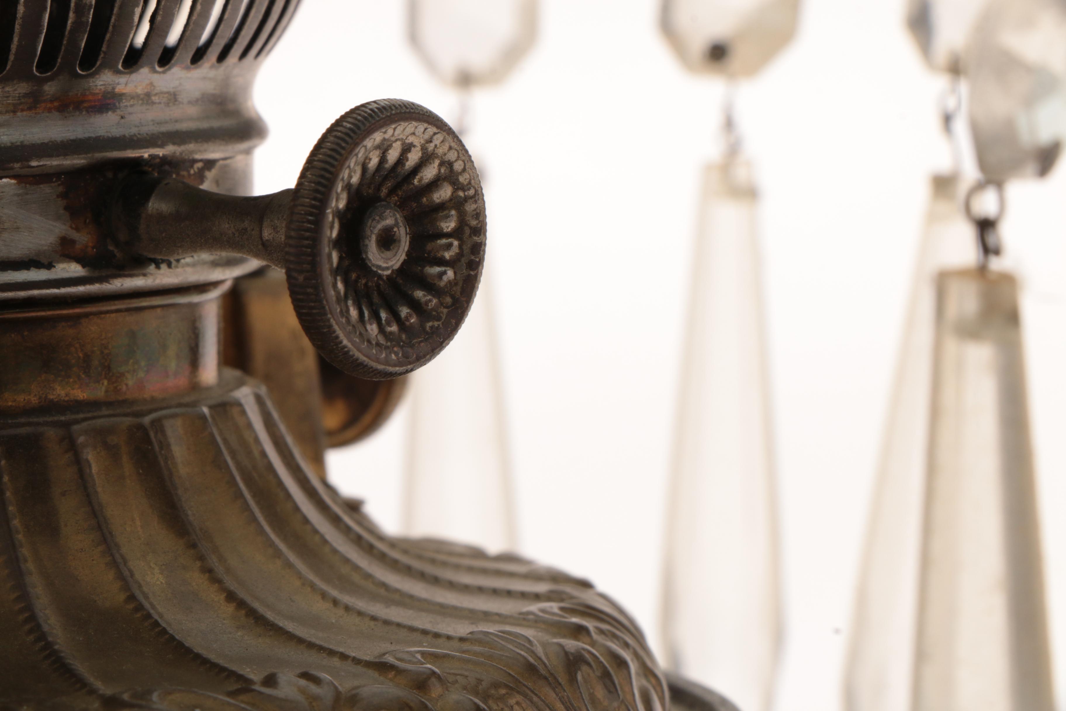 Electrified Oil Lamp with Prisms