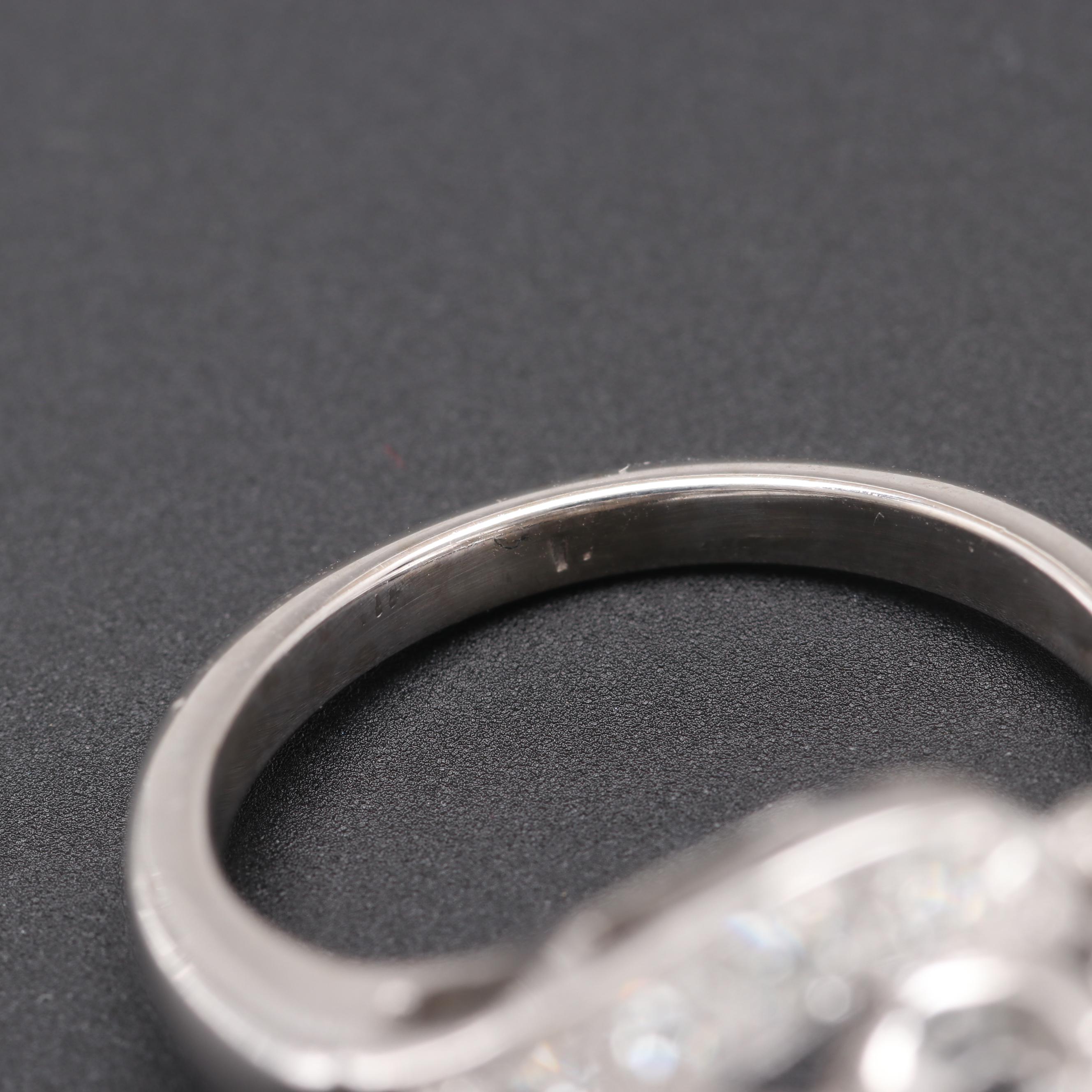 14K White Gold 0.92 CTW Diamond Ring