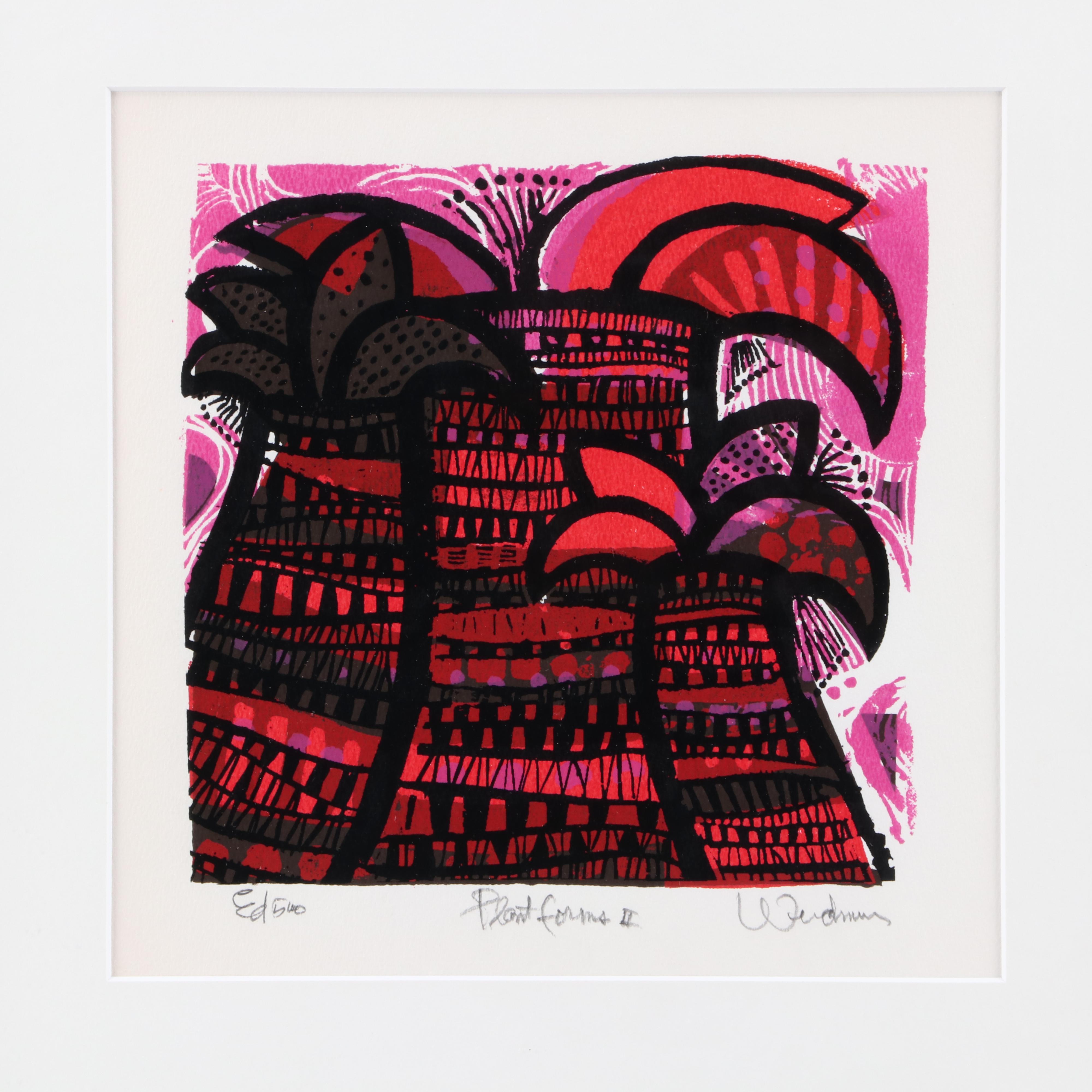 David Weidman Limited Edition Serigraph "Plant Forms II"