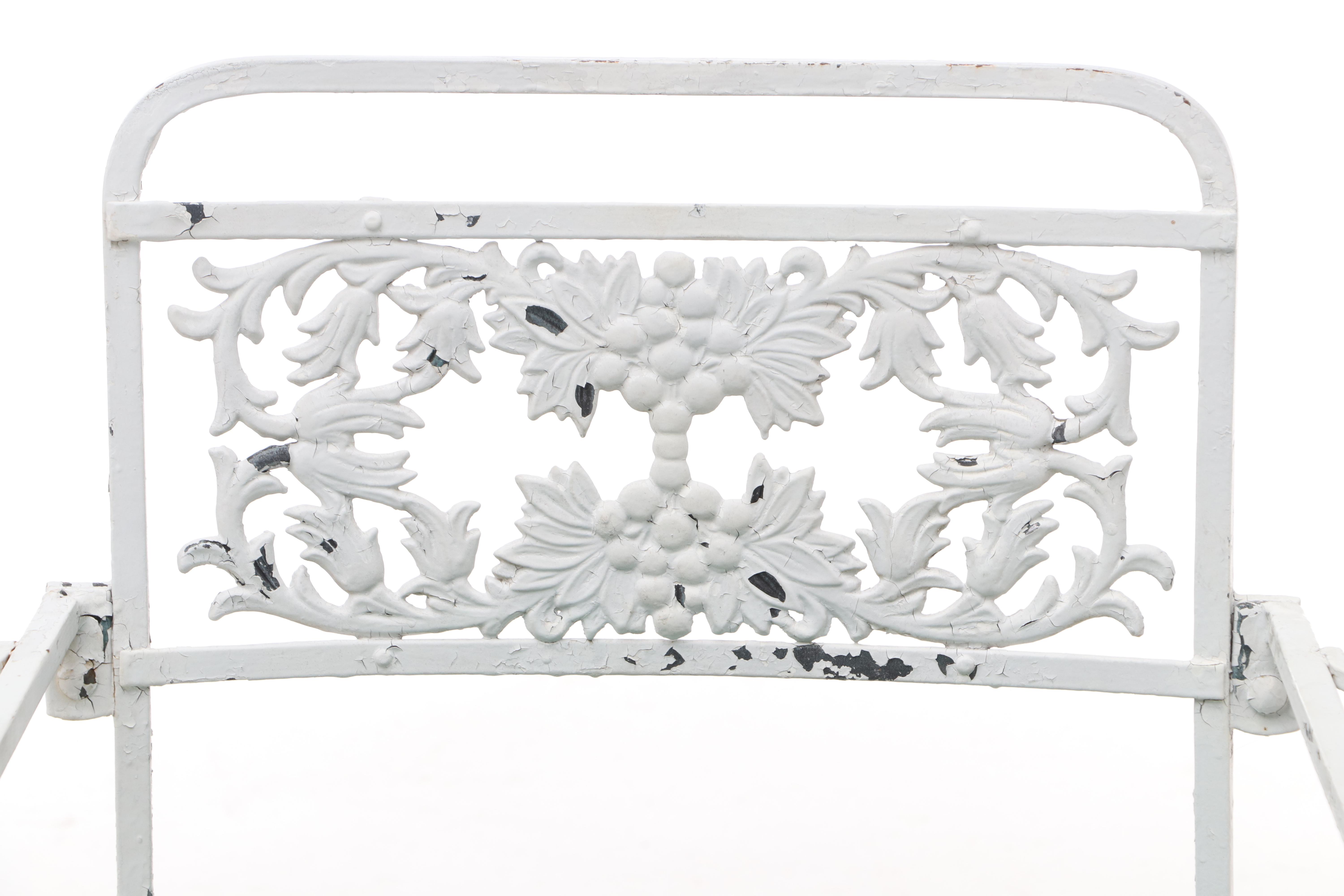 Metal Mesh Patio Chairs and End Table