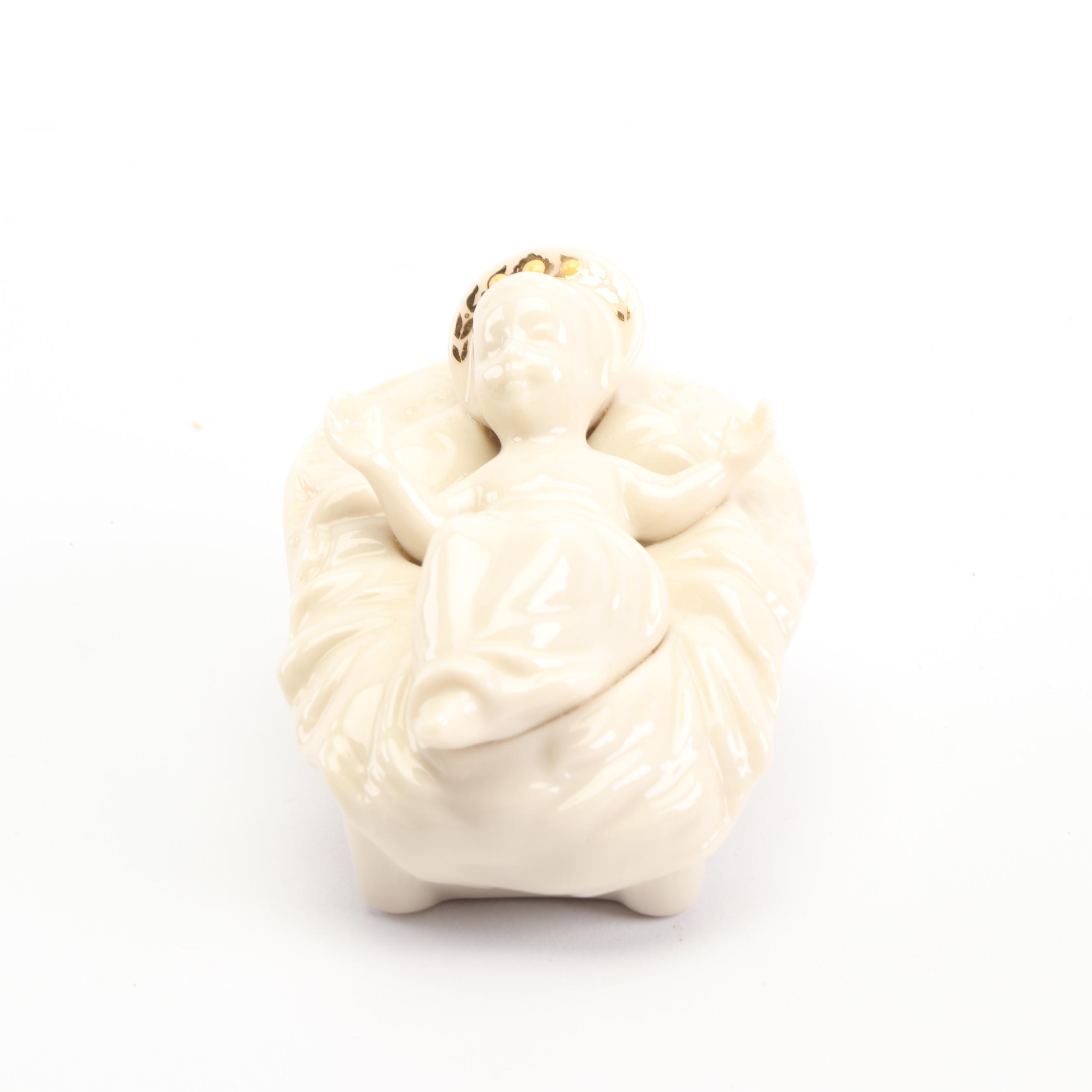 Lenox "China Jewels Collection" Bone China Holy Family Nativity Figurines