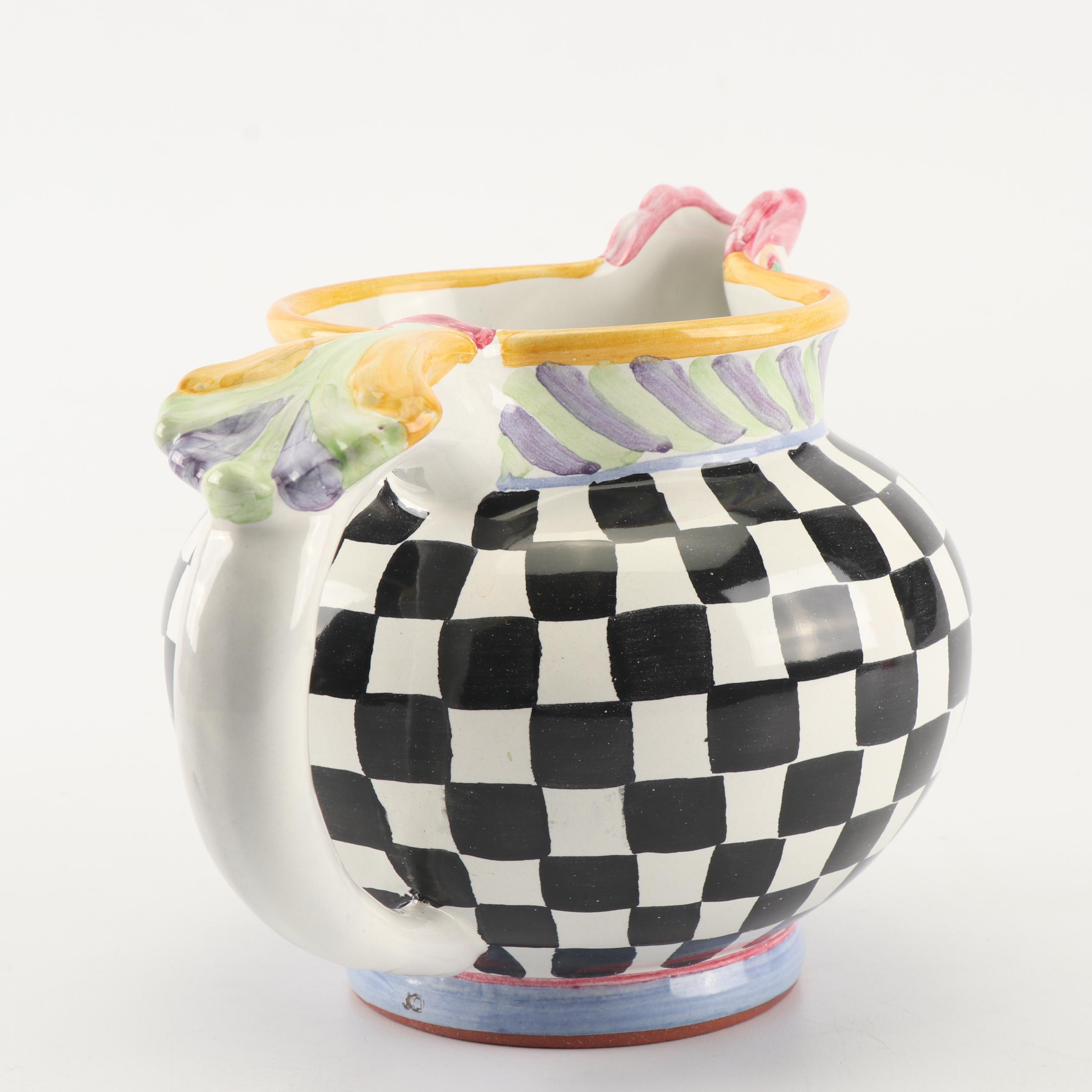 MacKenzie-Childs "Piccadilly" Chicken Pitcher