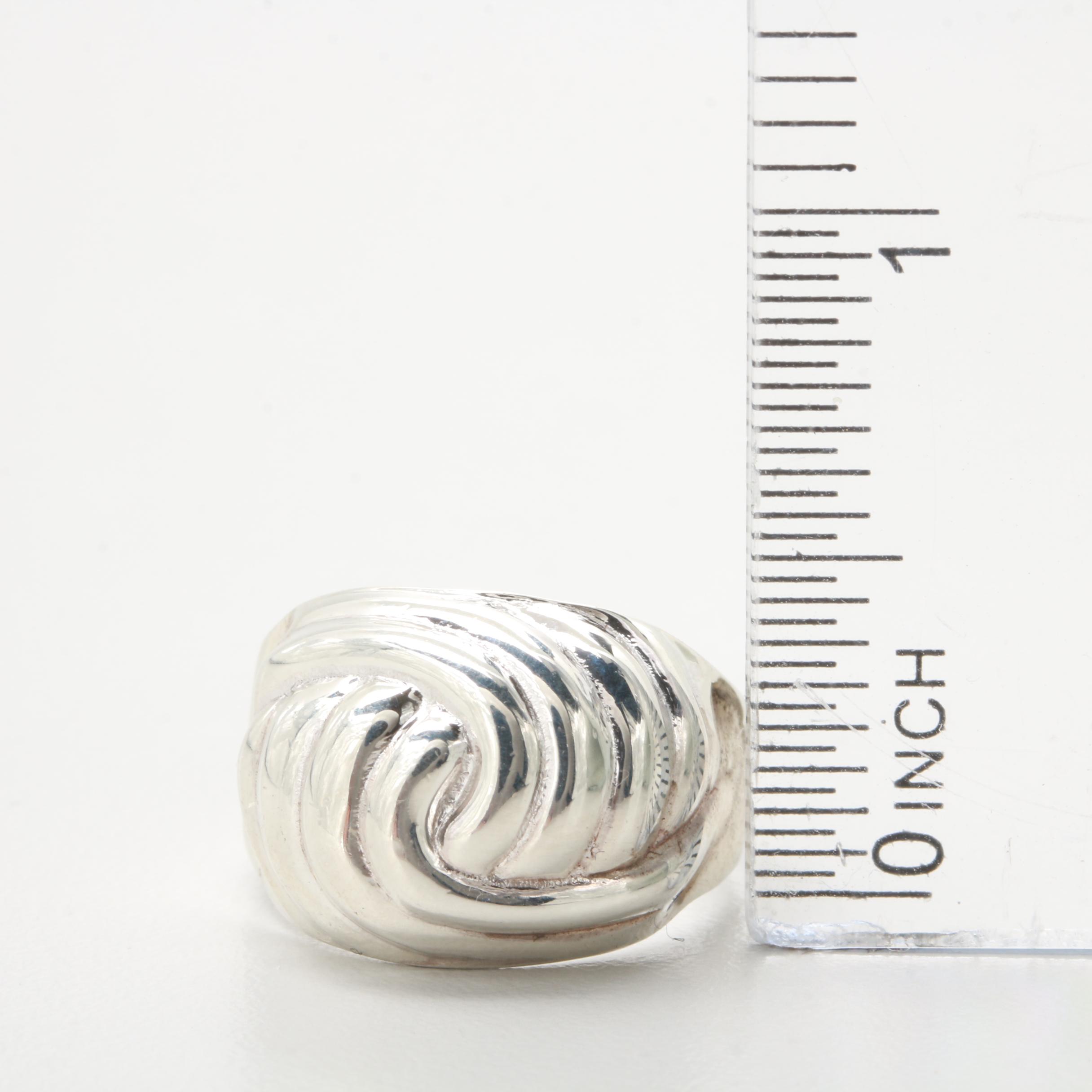 Sterling Silver Dome Ring