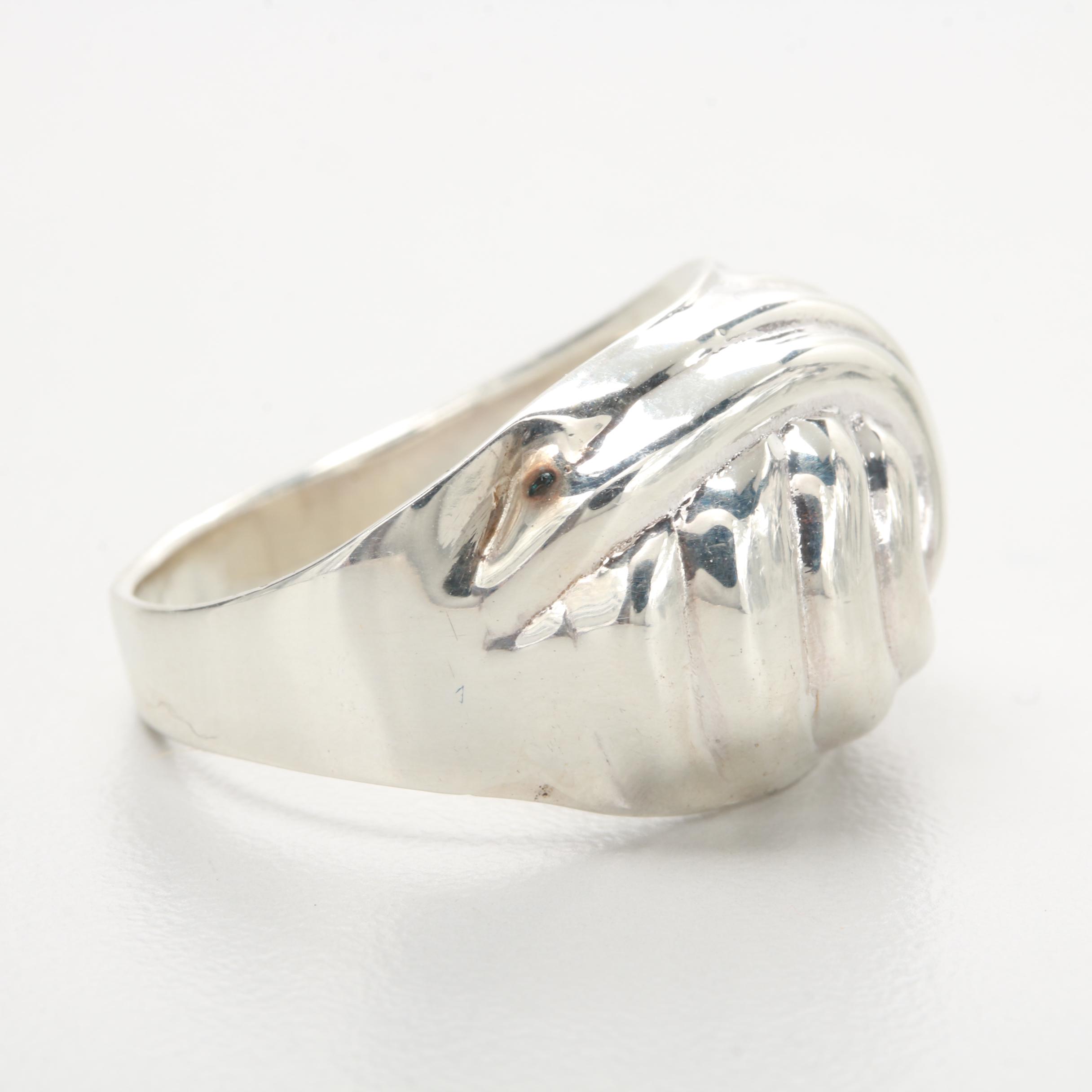 Sterling Silver Dome Ring