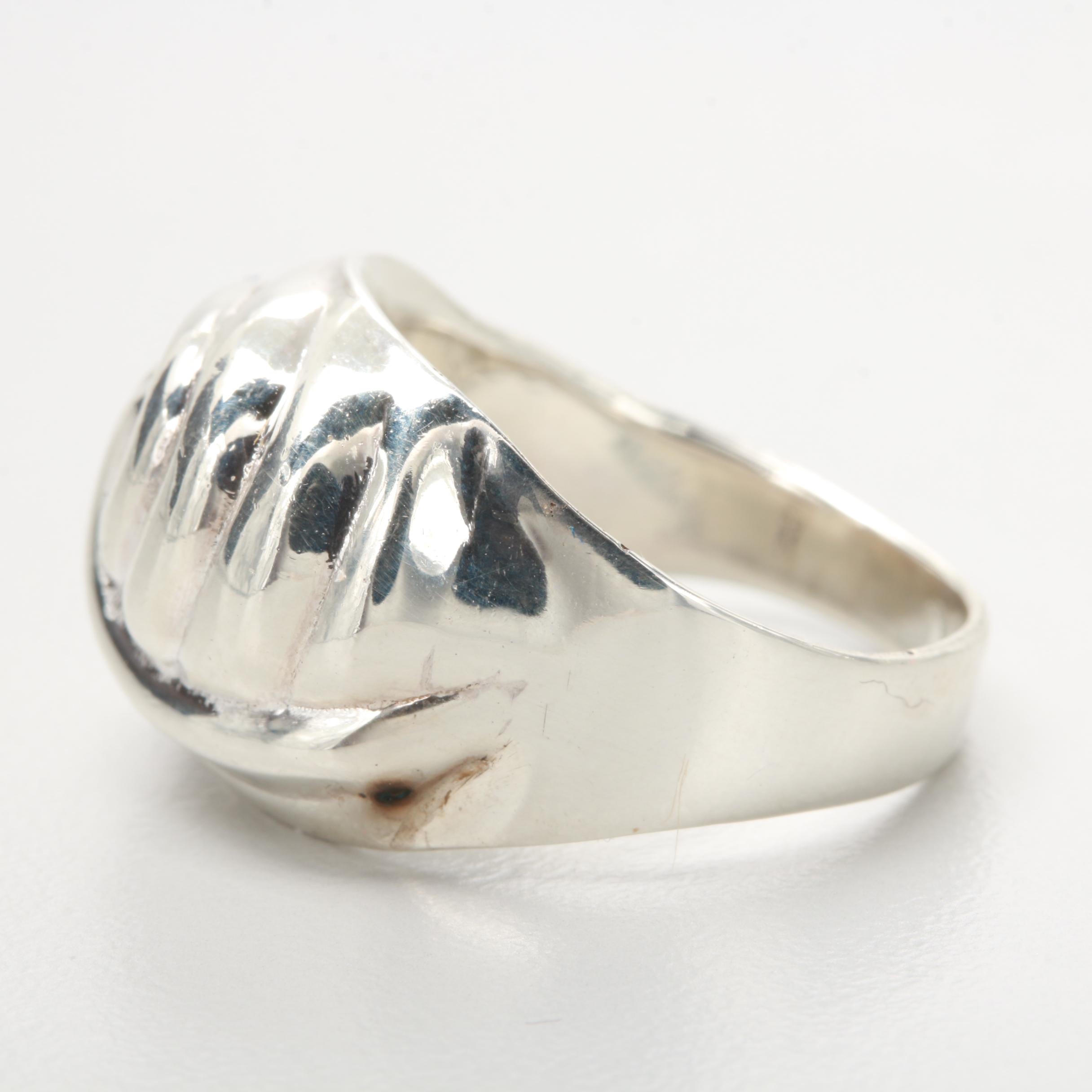 Sterling Silver Dome Ring
