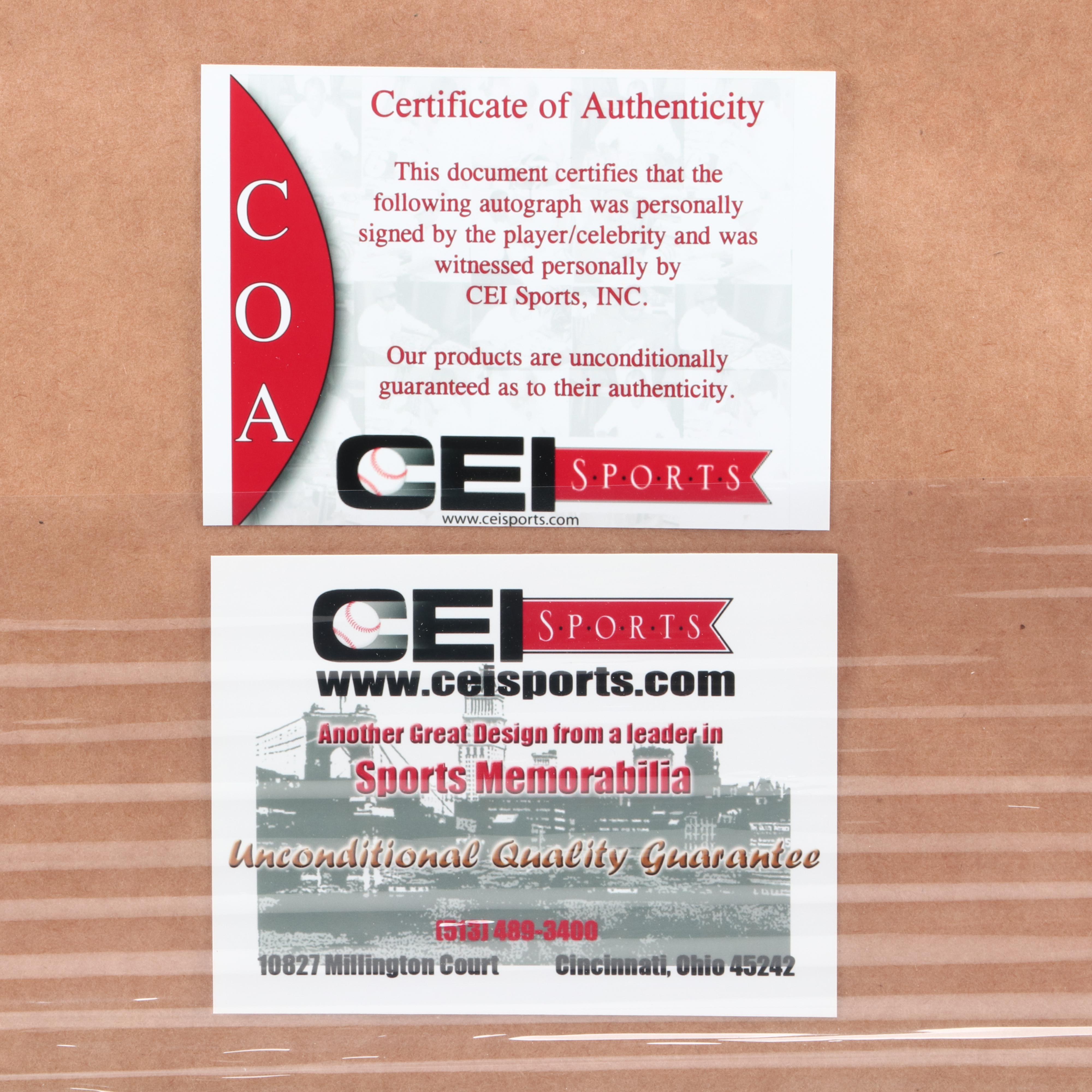 Bobby Knight Signed "Throwing Chair" Display  COA