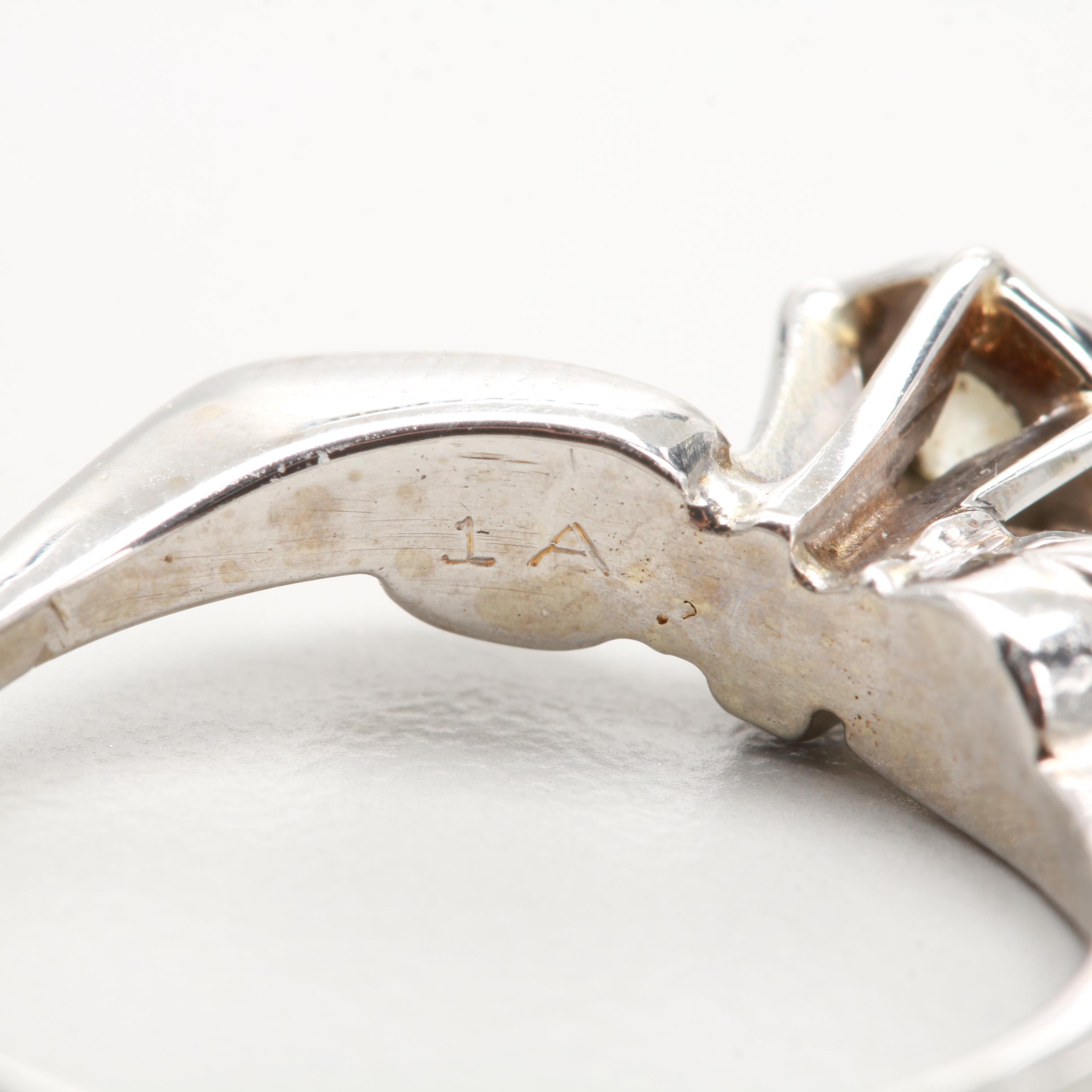 14K White Gold Diamond Ring