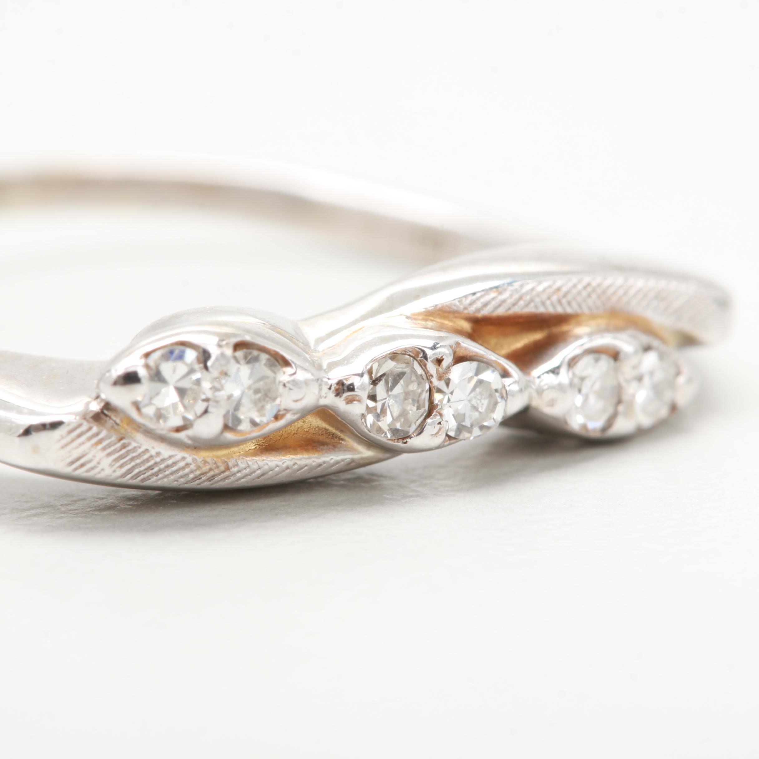 14K White Gold Diamond Ring