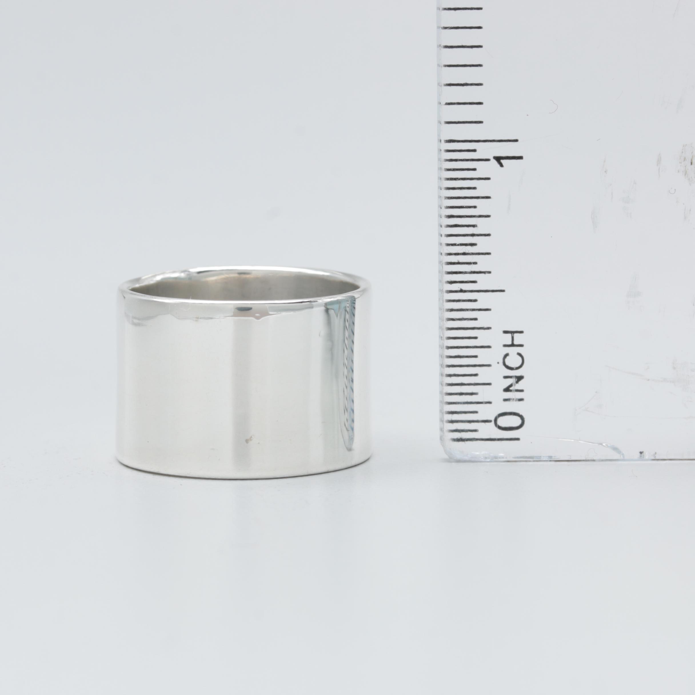 Sterling Silver Engraved Ring