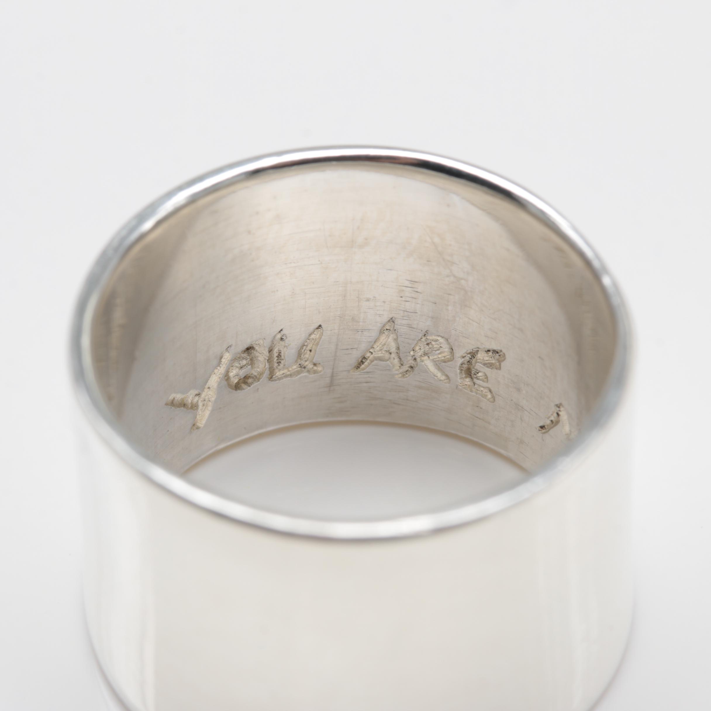 Sterling Silver Engraved Ring