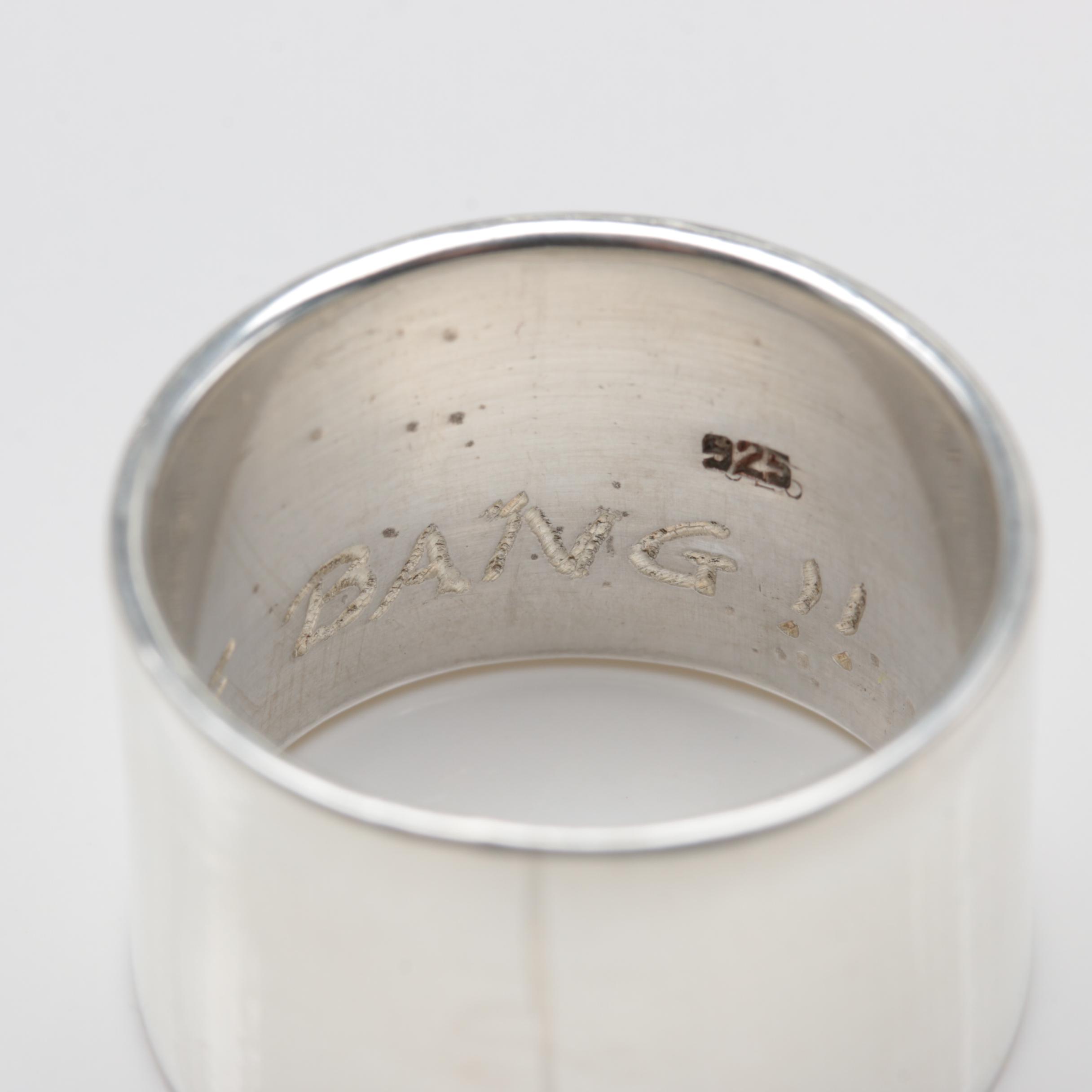 Sterling Silver Engraved Ring