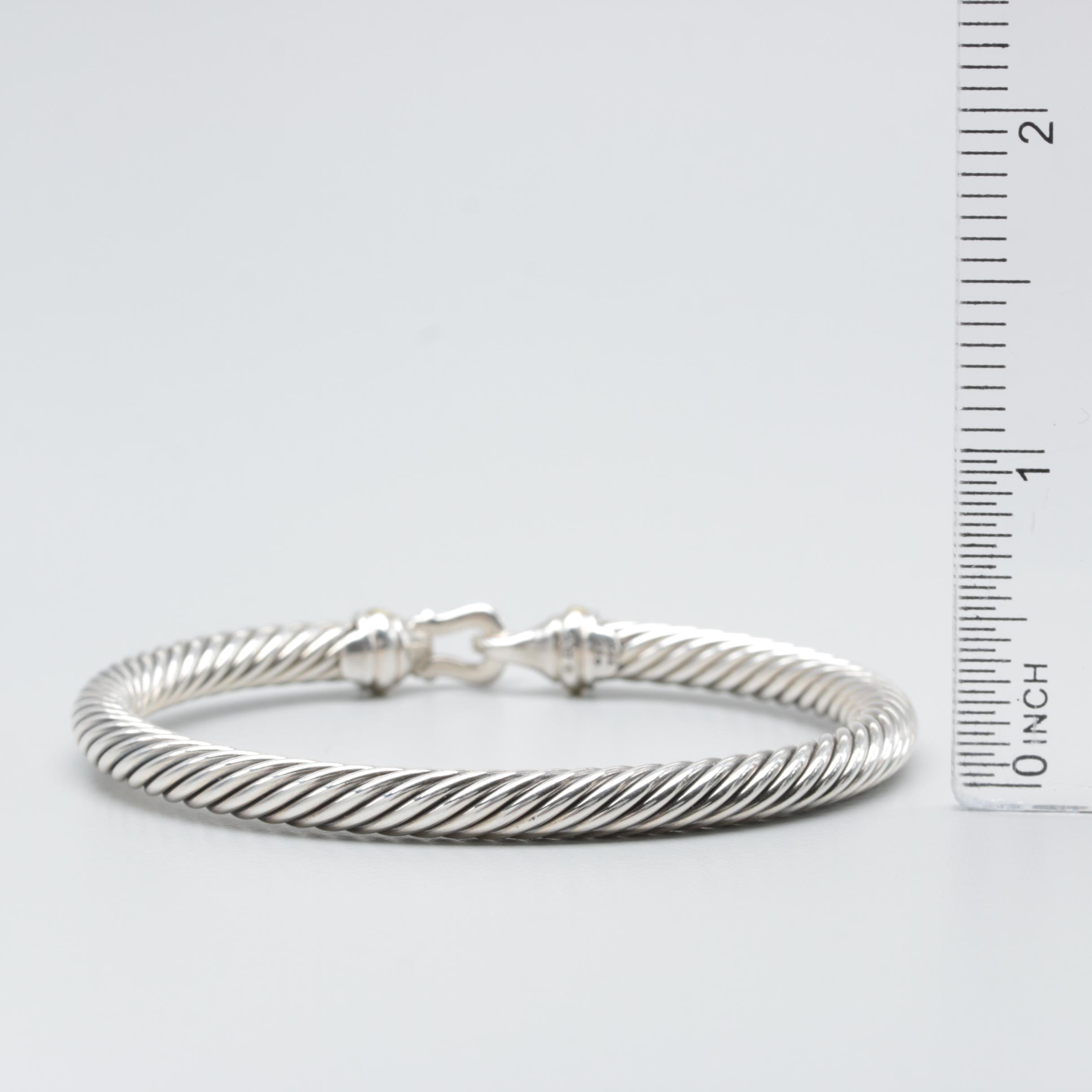 David Yurman Sterling Silver Bangle Bracelet