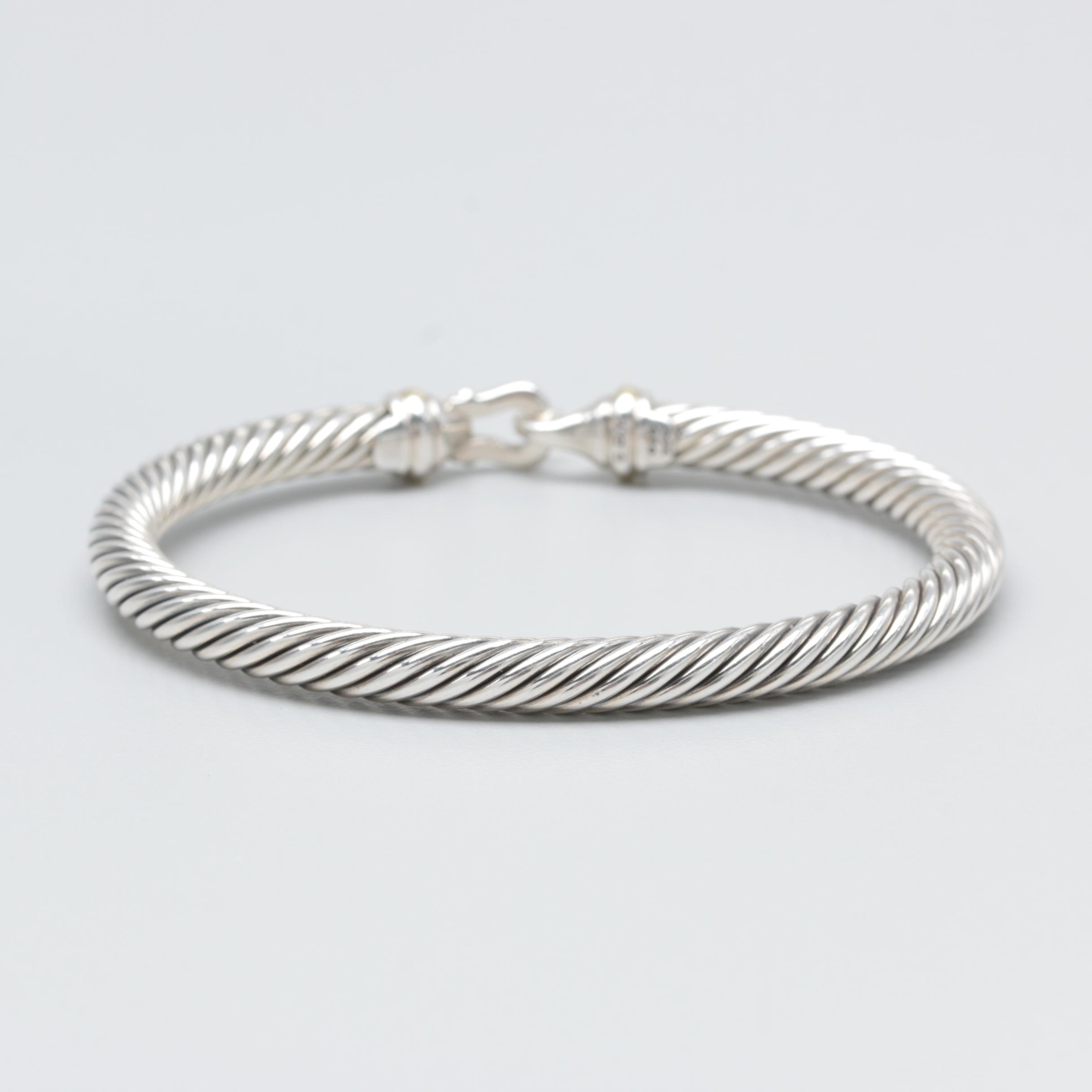 David Yurman Sterling Silver Bangle Bracelet