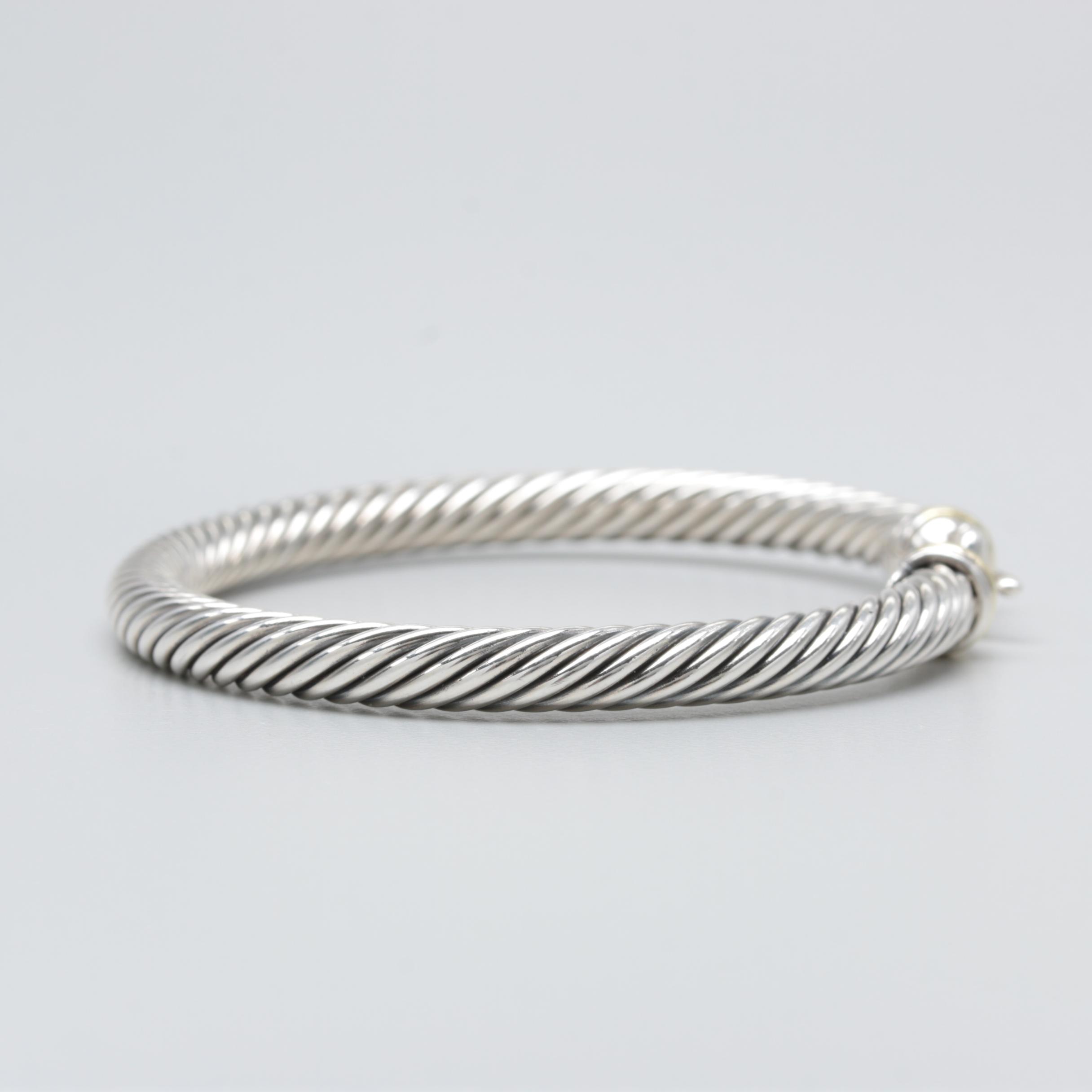 David Yurman Sterling Silver Bangle Bracelet