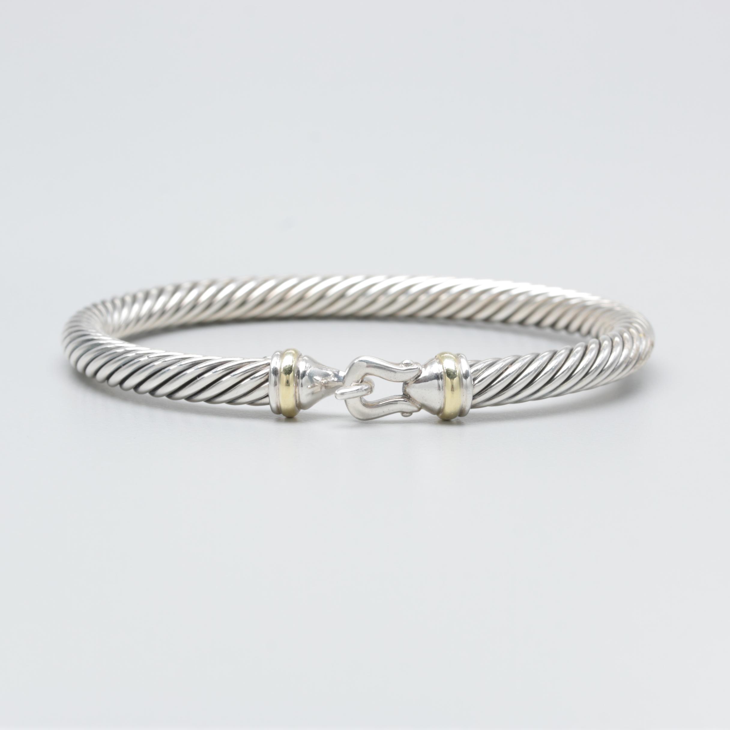 David Yurman Sterling Silver Bangle Bracelet