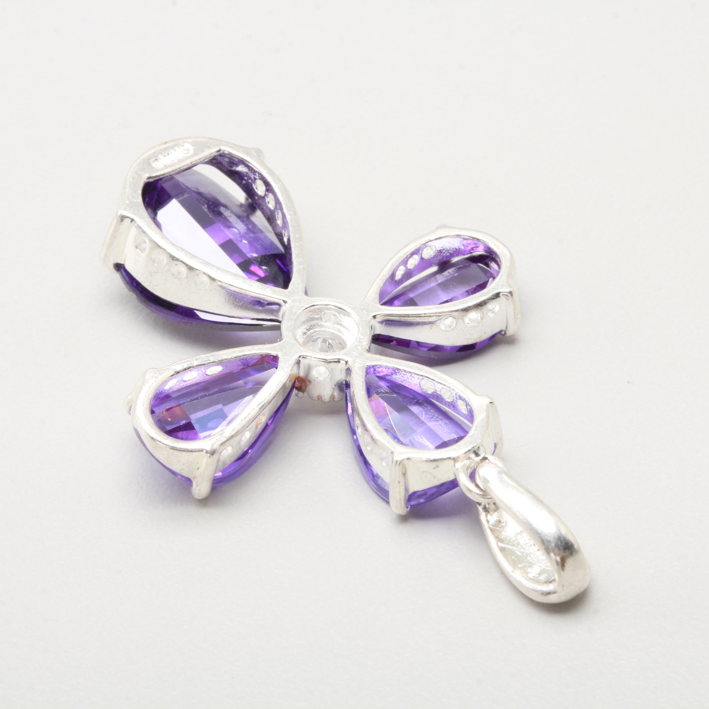 Sterling Silver Cubic Zirconia Pendant