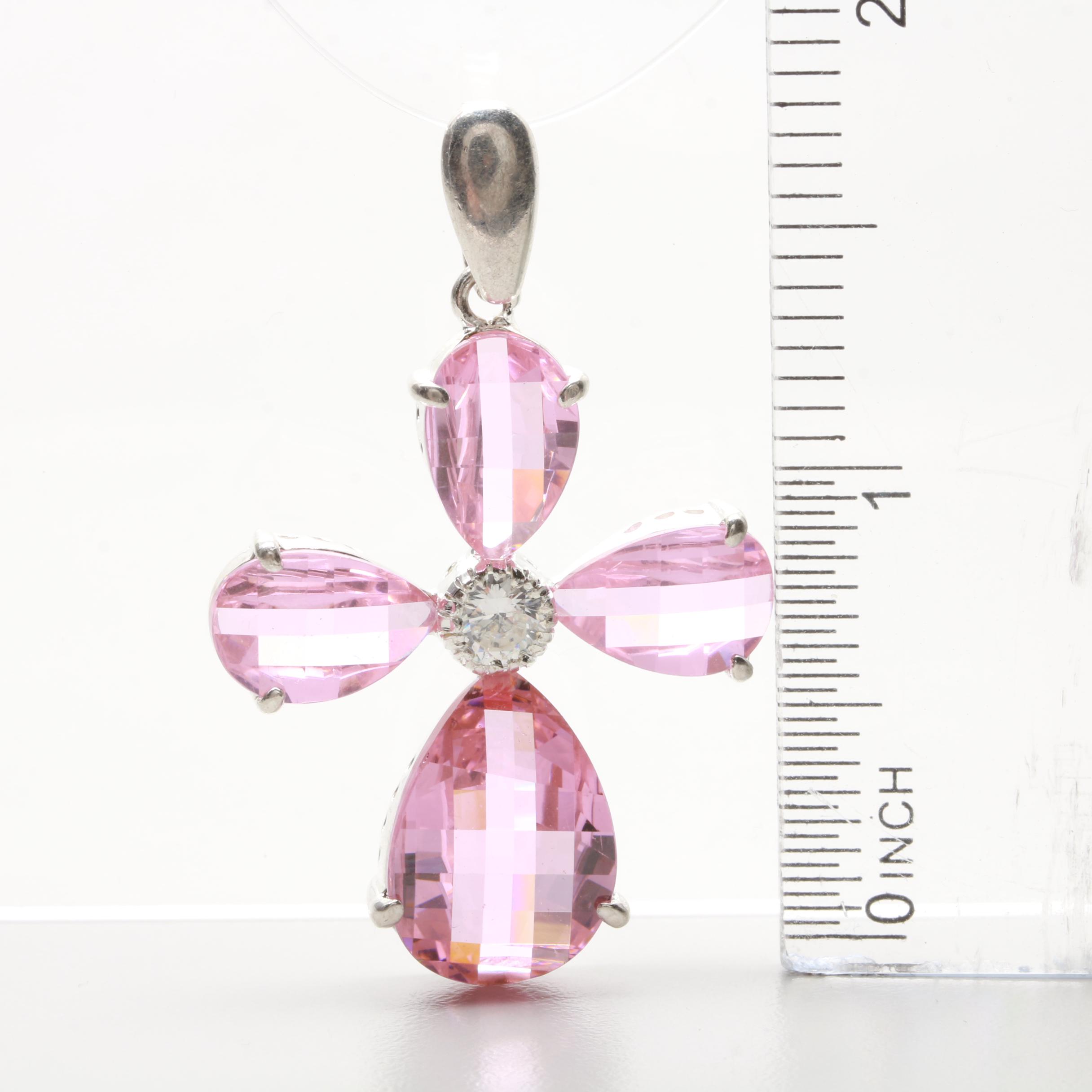 Sterling Silver Cubic Zirconia Pendant