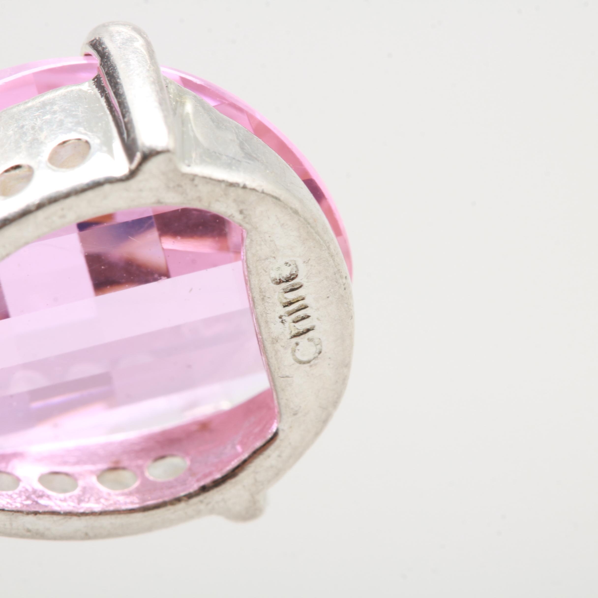 Sterling Silver Cubic Zirconia Pendant