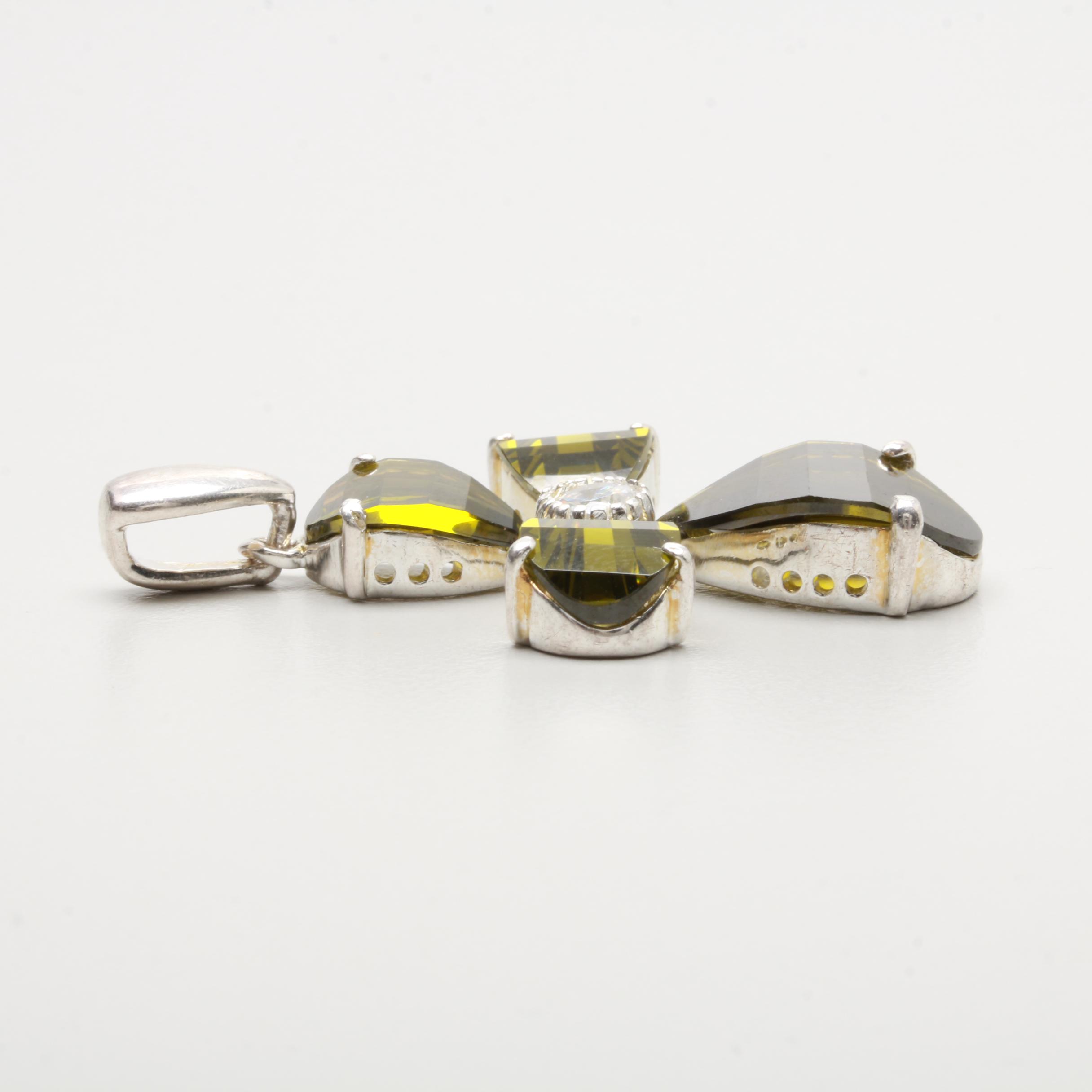 Sterling Silver Cubic Zirconia Pendant