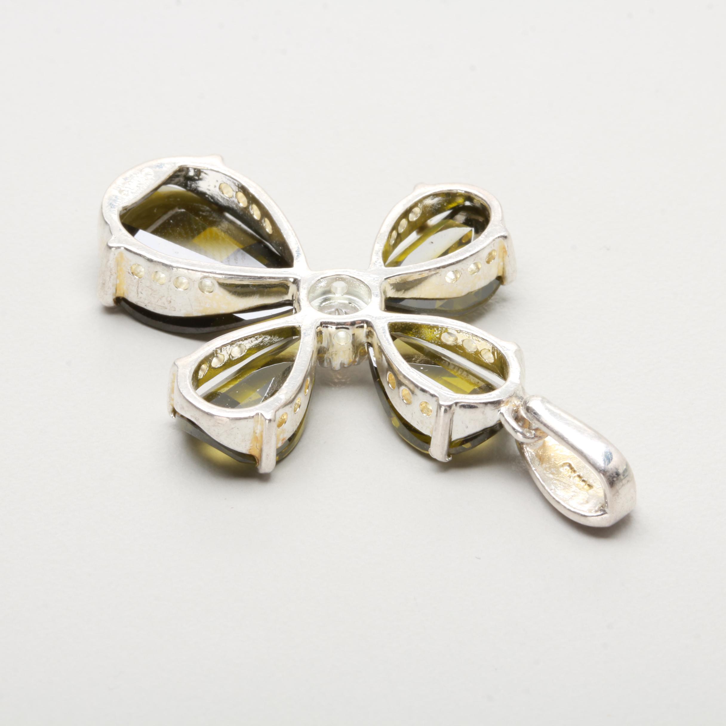 Sterling Silver Cubic Zirconia Pendant