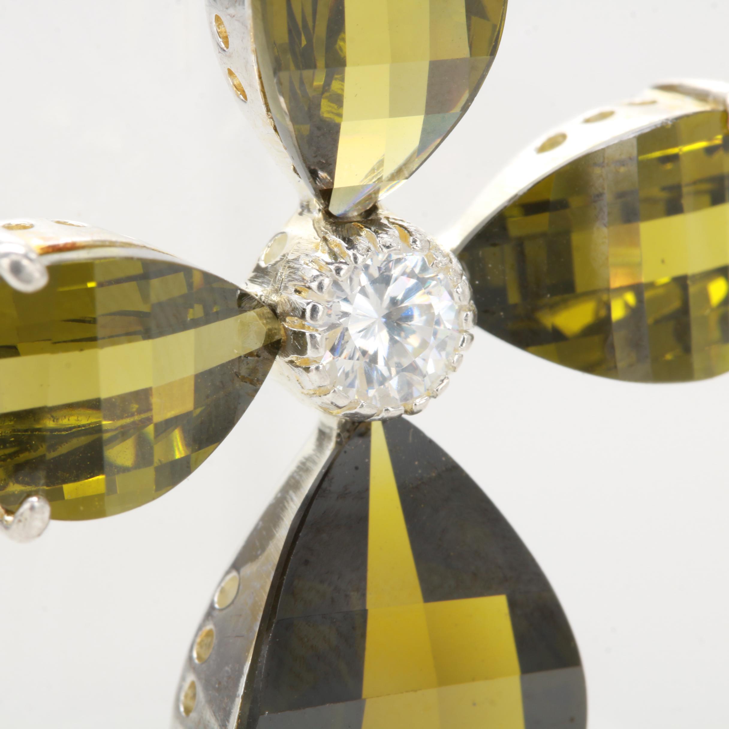 Sterling Silver Cubic Zirconia Pendant