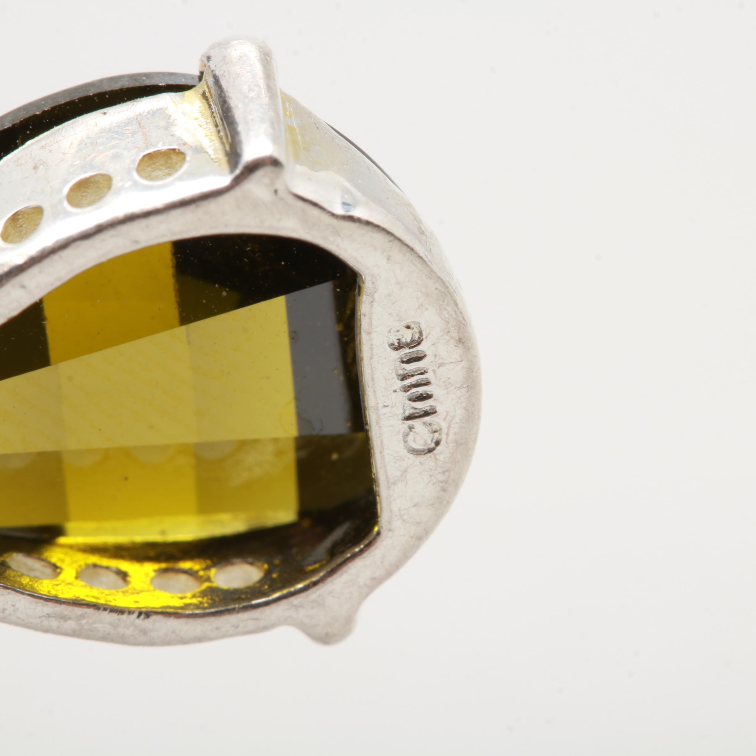 Sterling Silver Cubic Zirconia Pendant