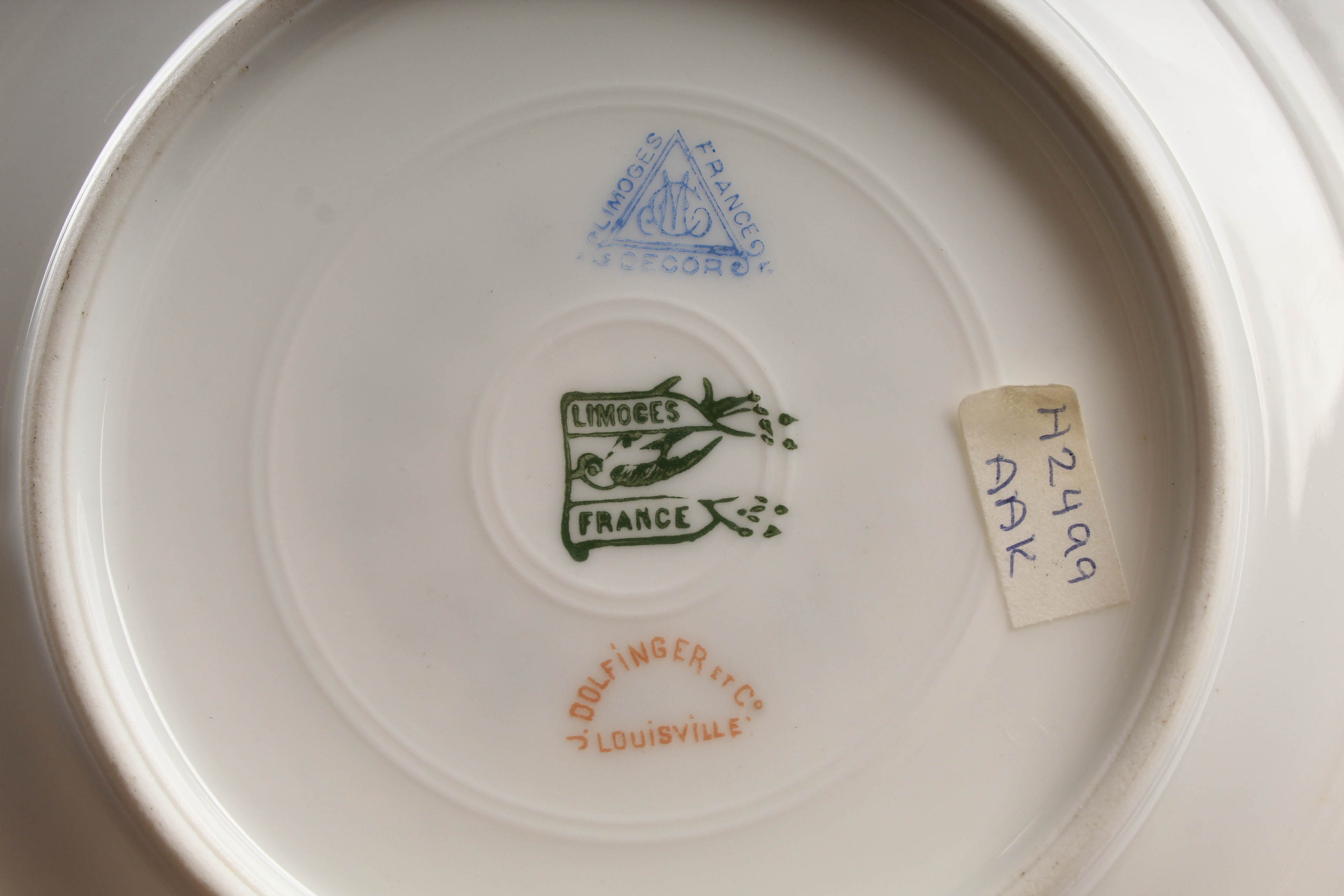 Limoges Plates Featuring C.H. Field Haviland
