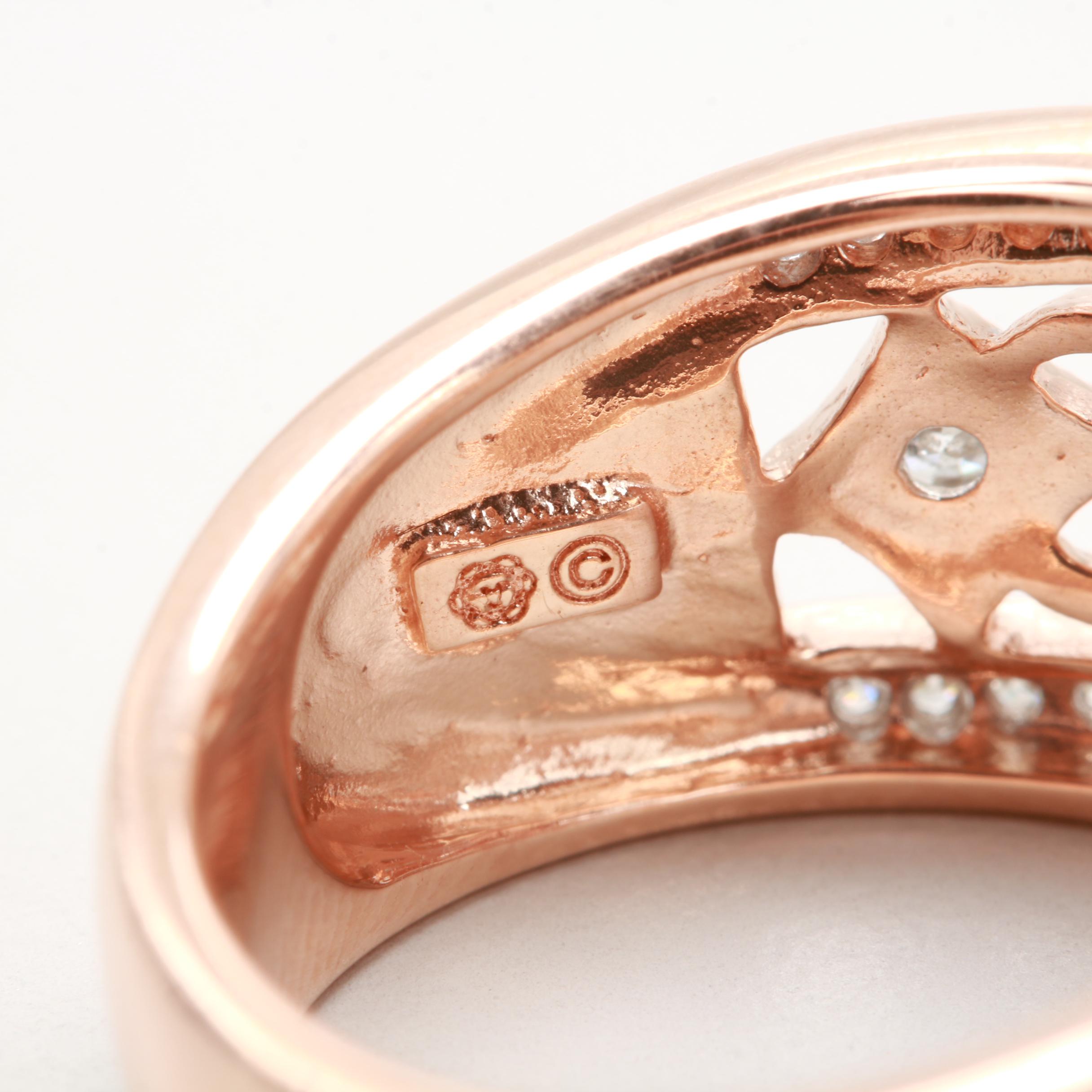 10K Rose Gold Diamond Ring