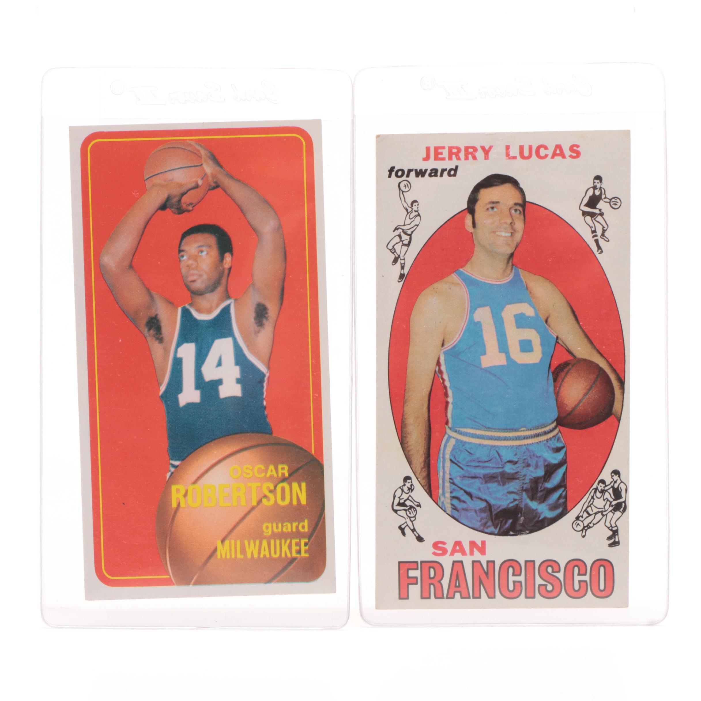 Oscar Robertson and Jerry Lucas Cincinnati Royals Topps Basketball Cards