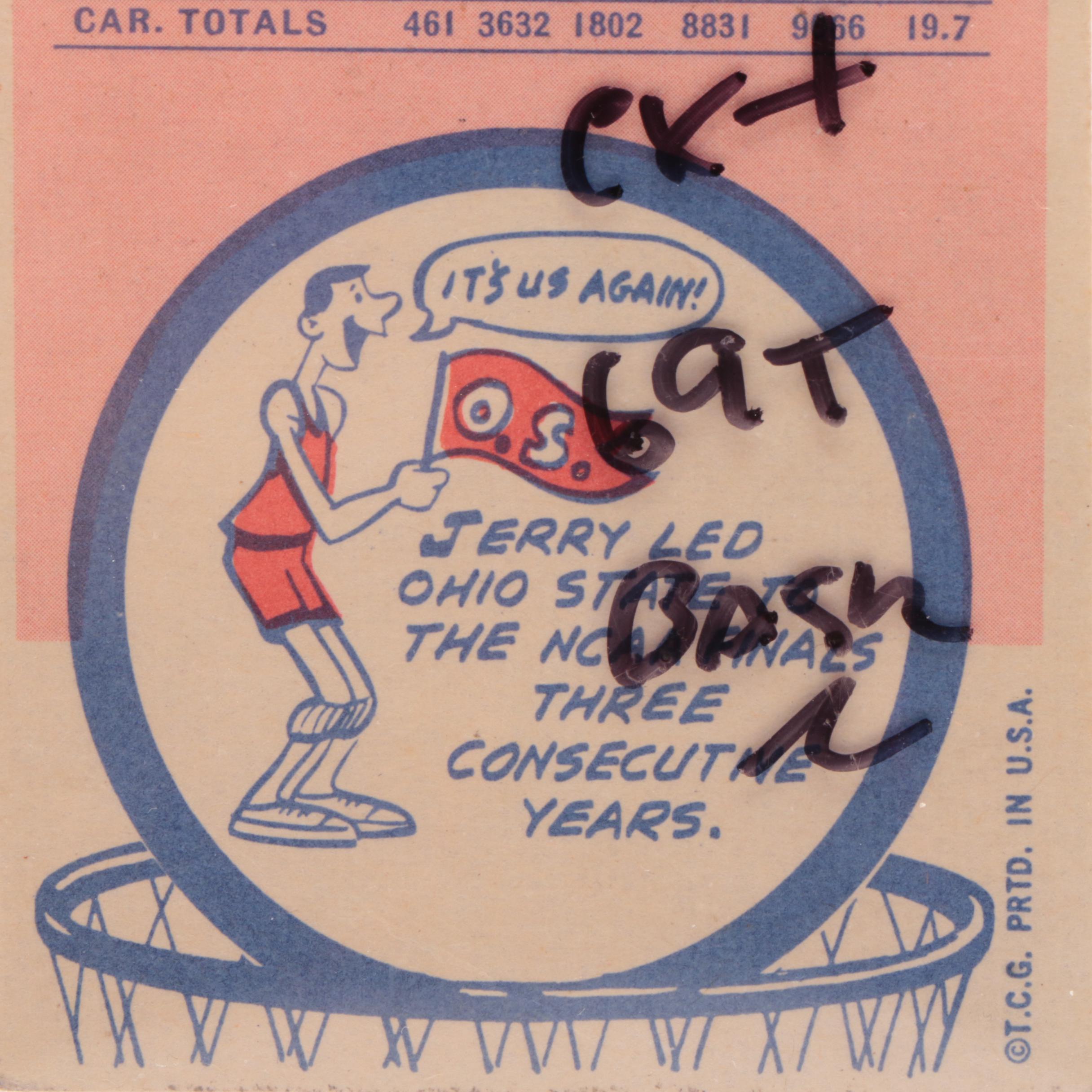 Oscar Robertson and Jerry Lucas Cincinnati Royals Topps Basketball Cards