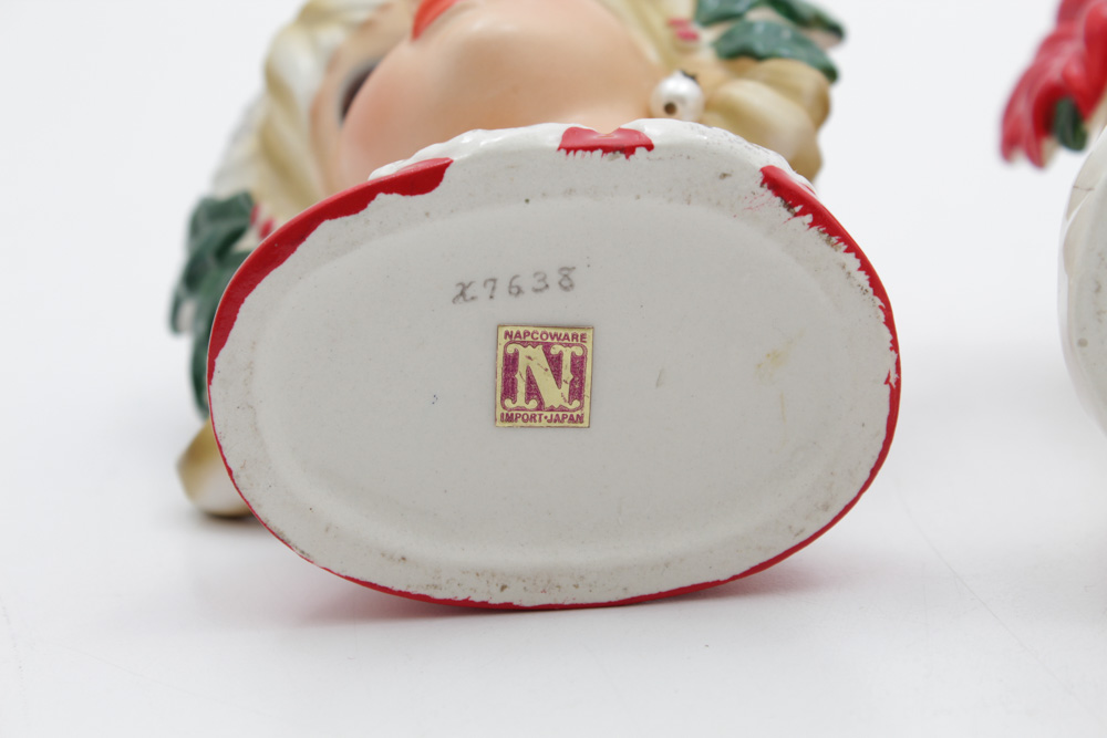 Ceramic Head Vases with Holiday Designs