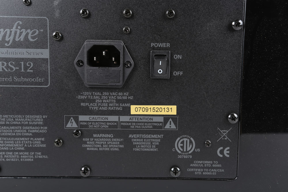 Sunfire HRS-12 Subwoofer