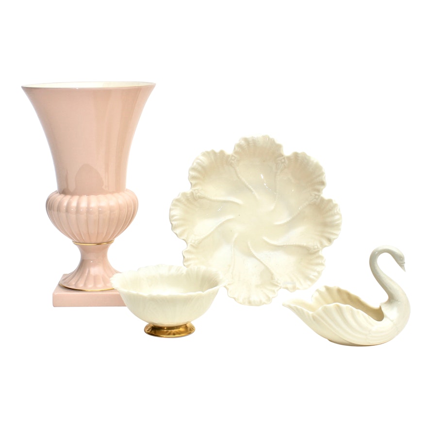 Lenox Porcelain Vase and Dishes