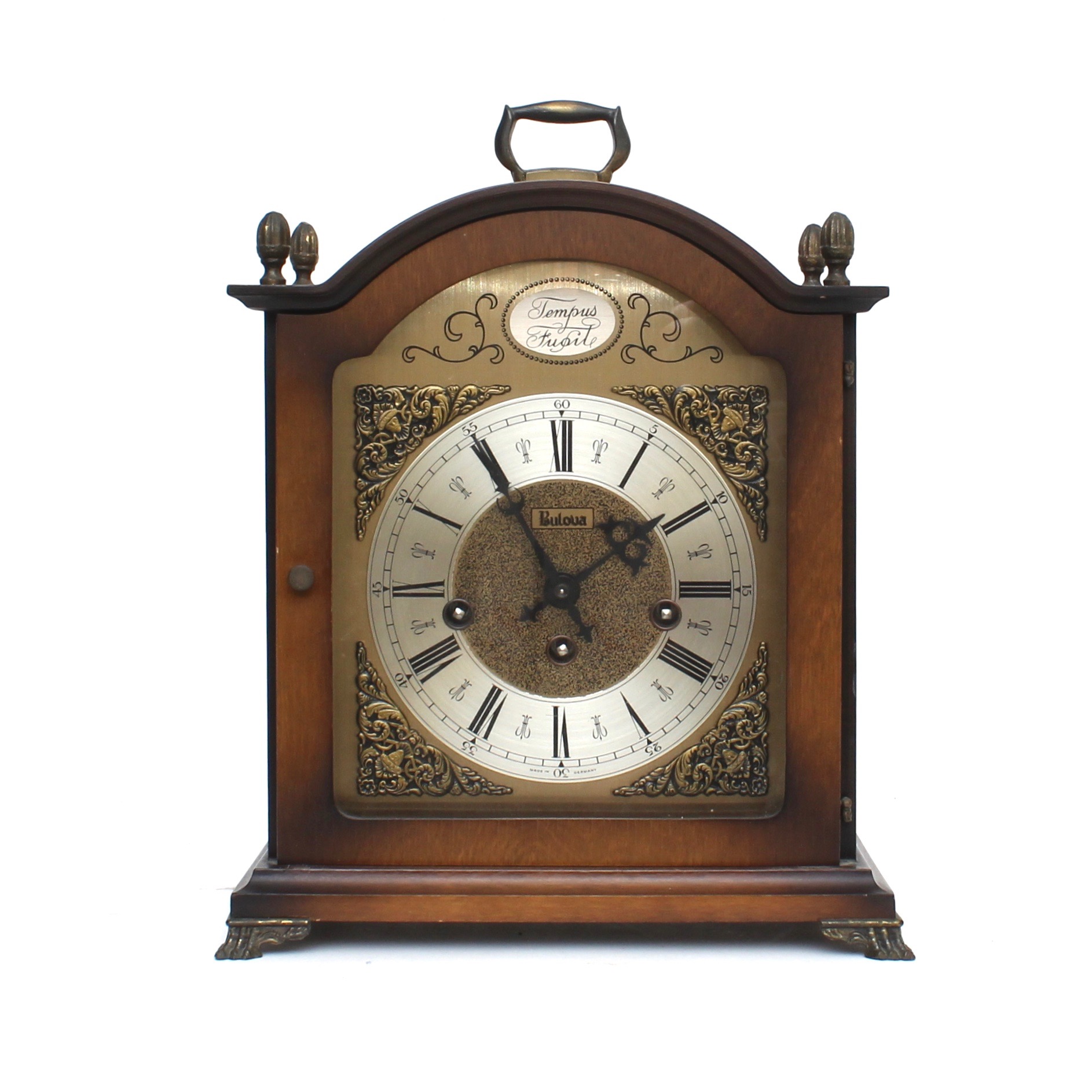 Vintage Bulova Tempus Fugit Chime Mantel Clock