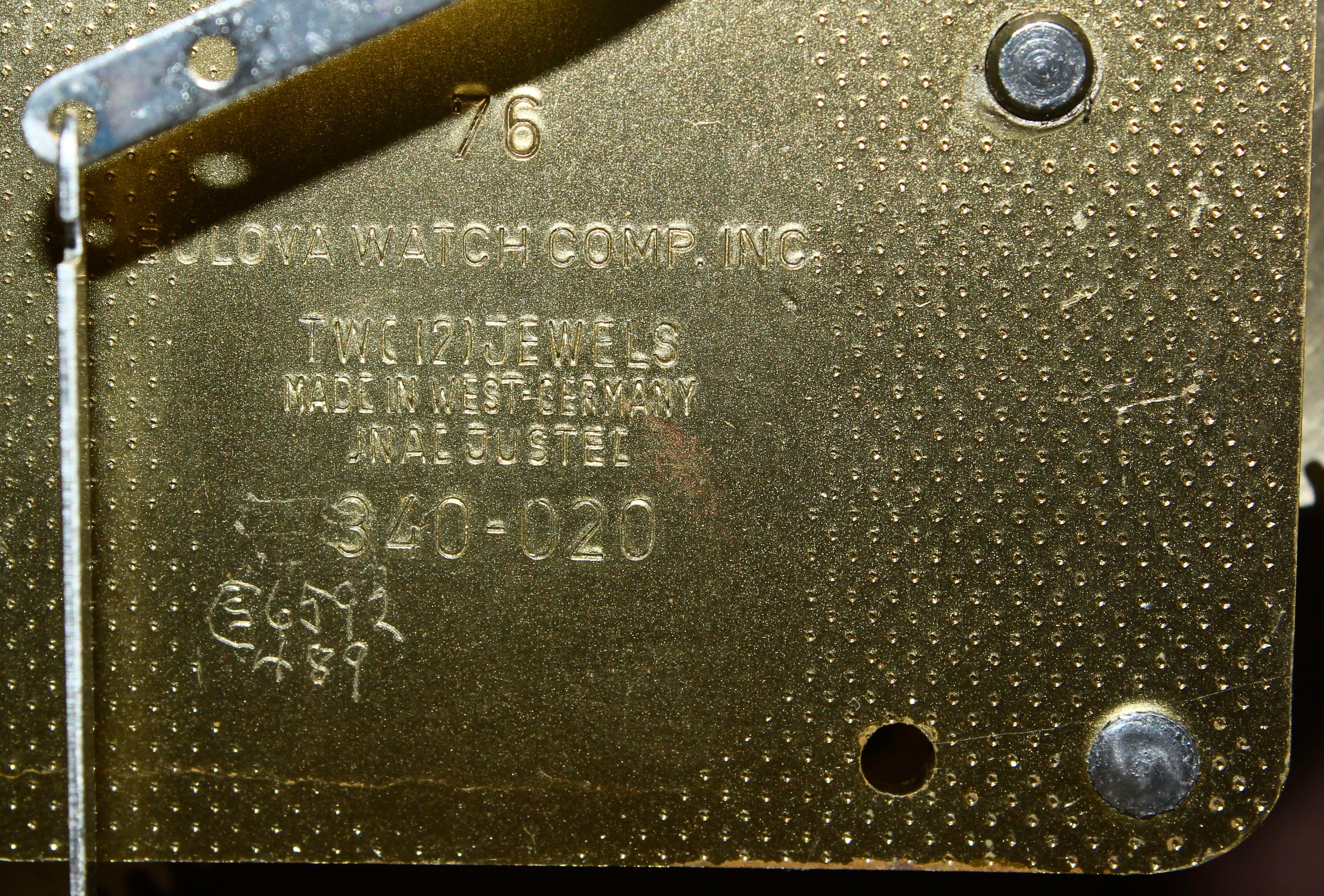 Vintage Bulova Tempus Fugit Chime Mantel Clock