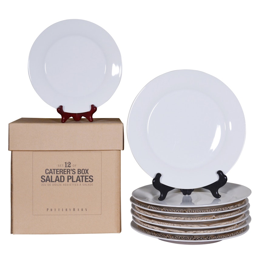 Pottery Barn "Caterer's Box" Dinner and Salad Plates