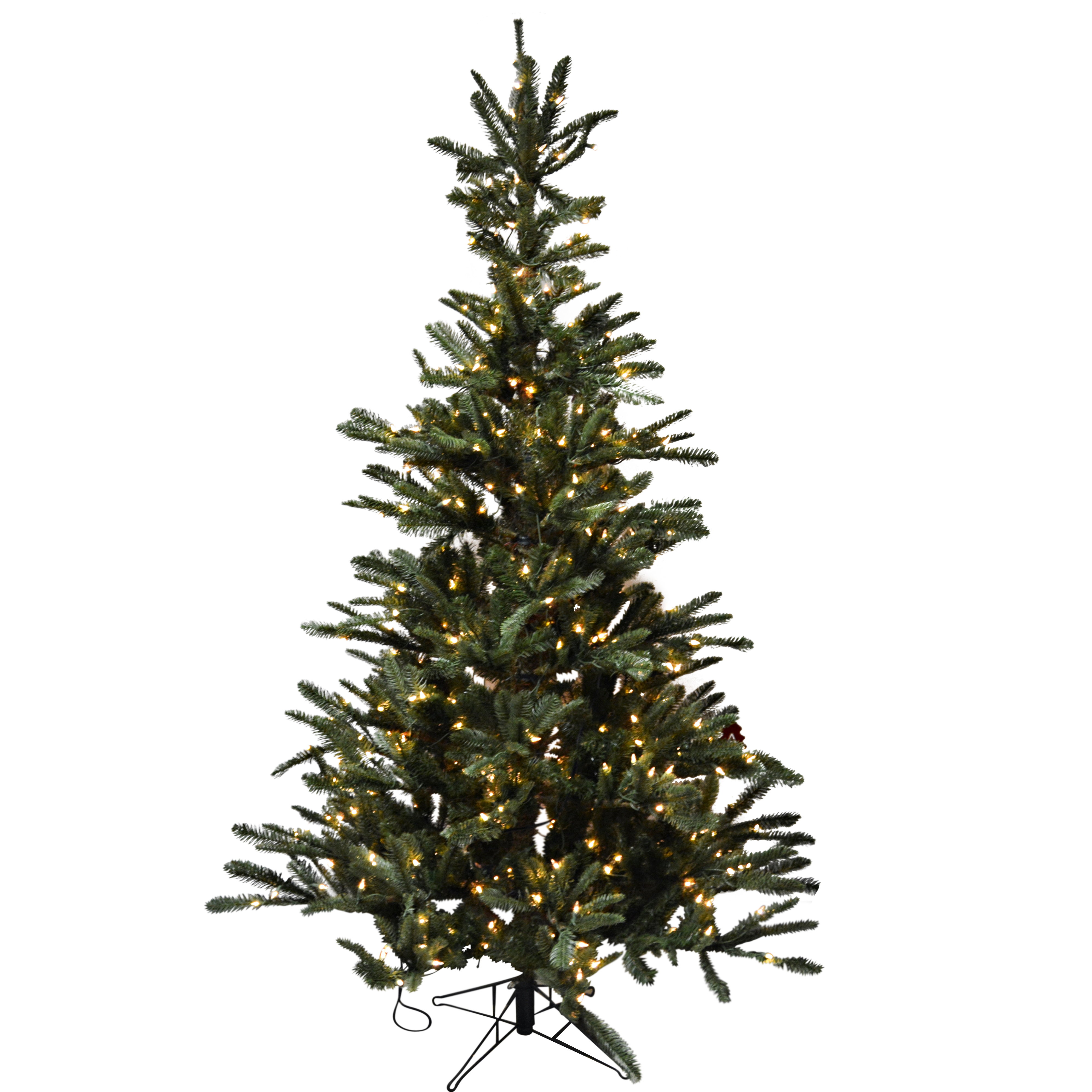 7' Illuminated Artificial Pine Christmas Tree