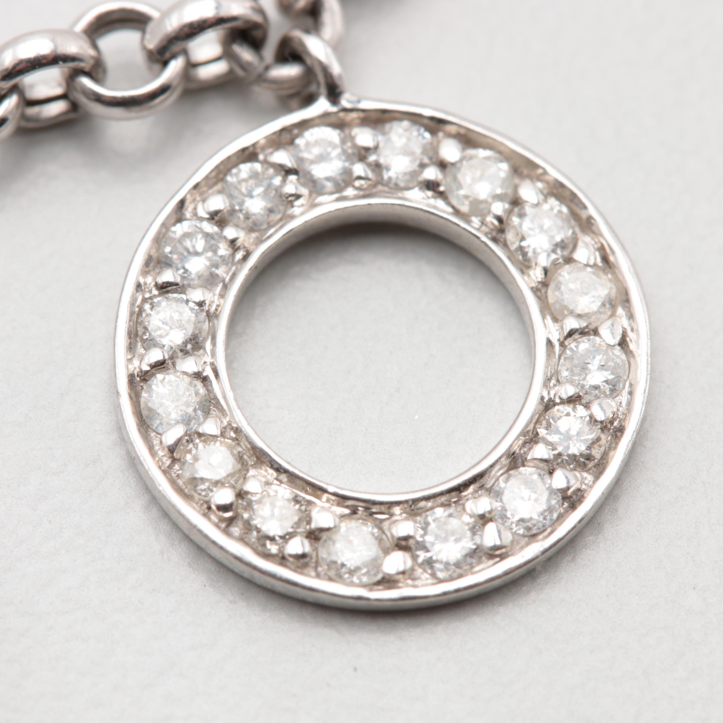 14K White Gold 2.42 CTW Diamond Bracelet