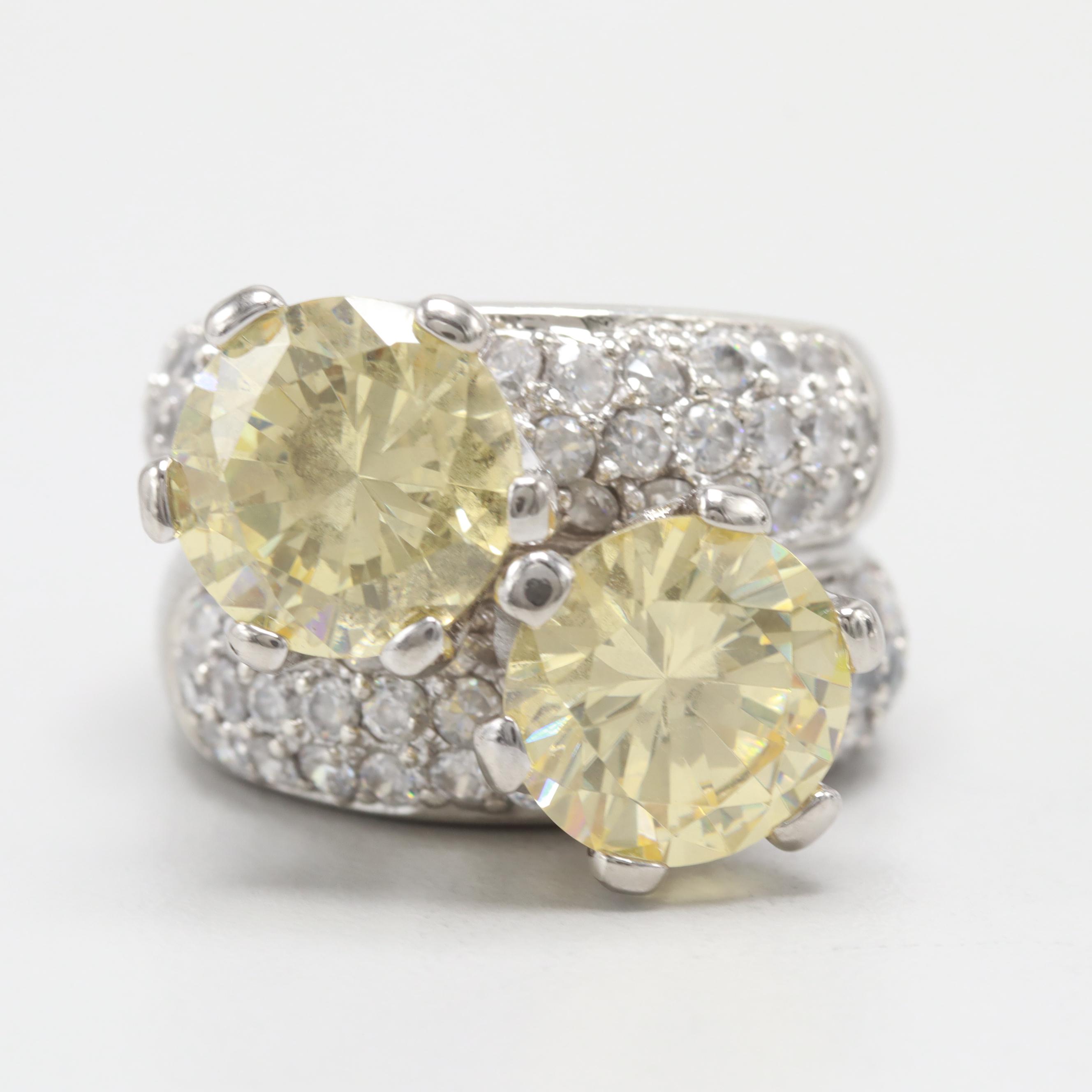 Sterling Silver Cubic Zirconia Ring