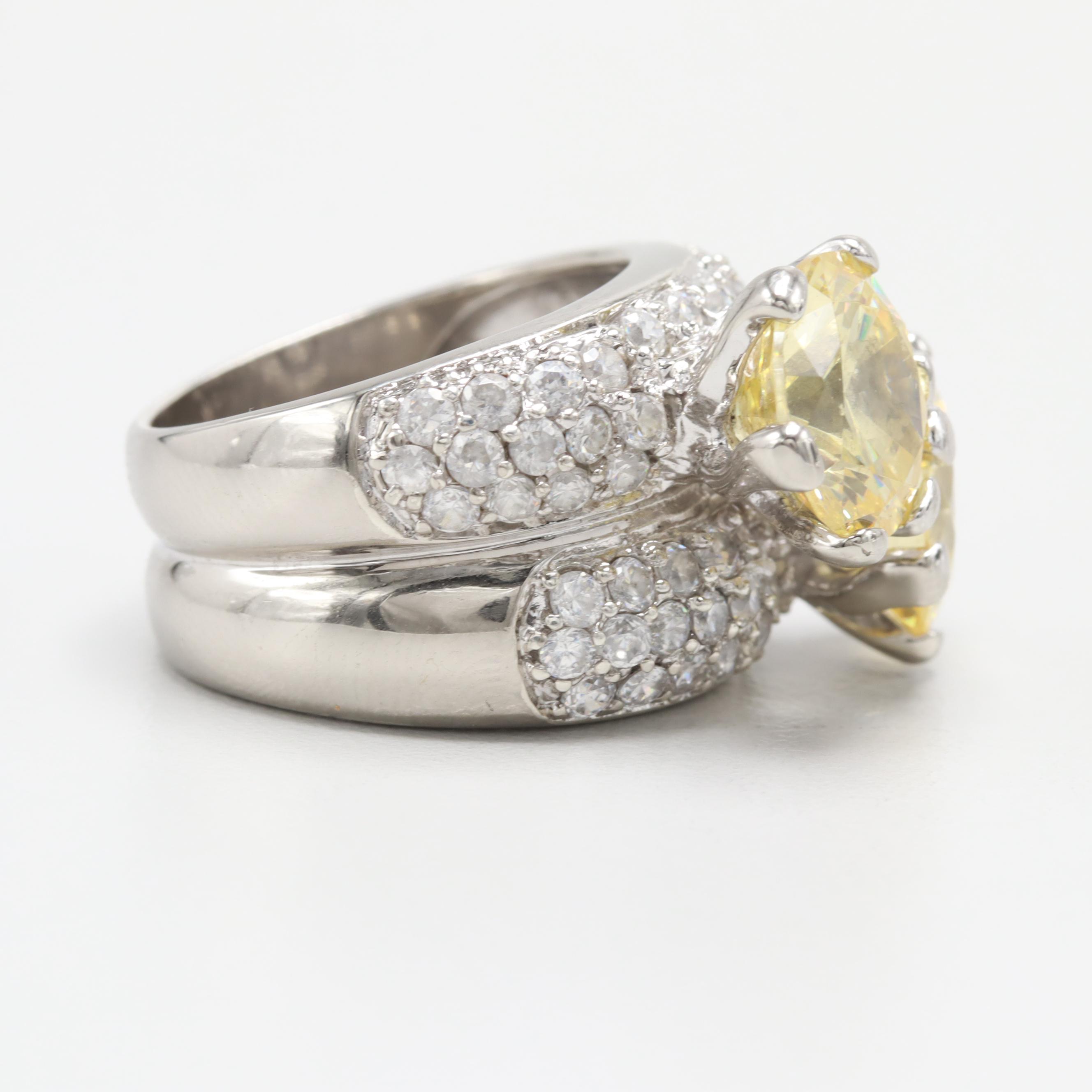 Sterling Silver Cubic Zirconia Ring