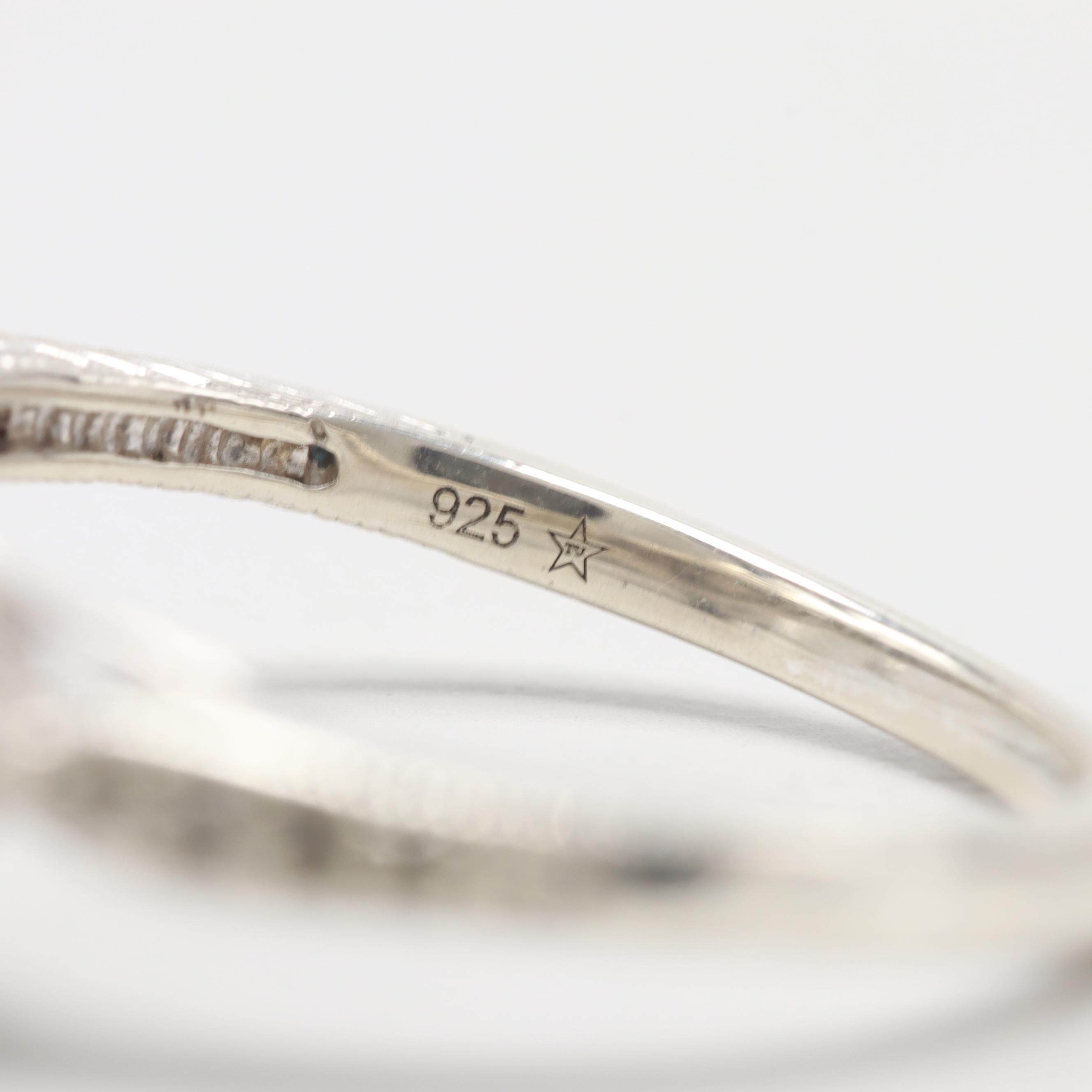 Sterling Silver Diamond Ring