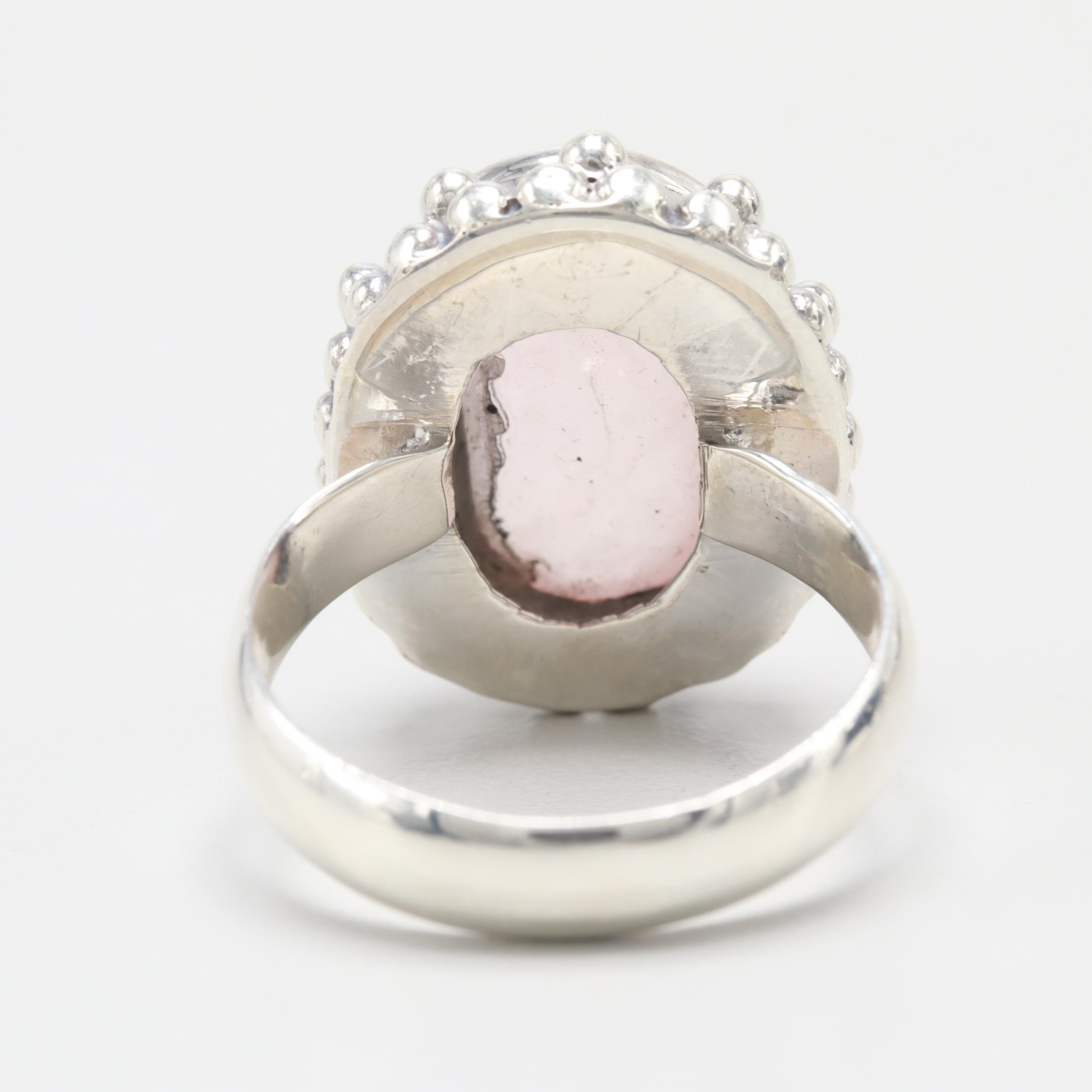 Sterling Silver Rose Quartz Ring