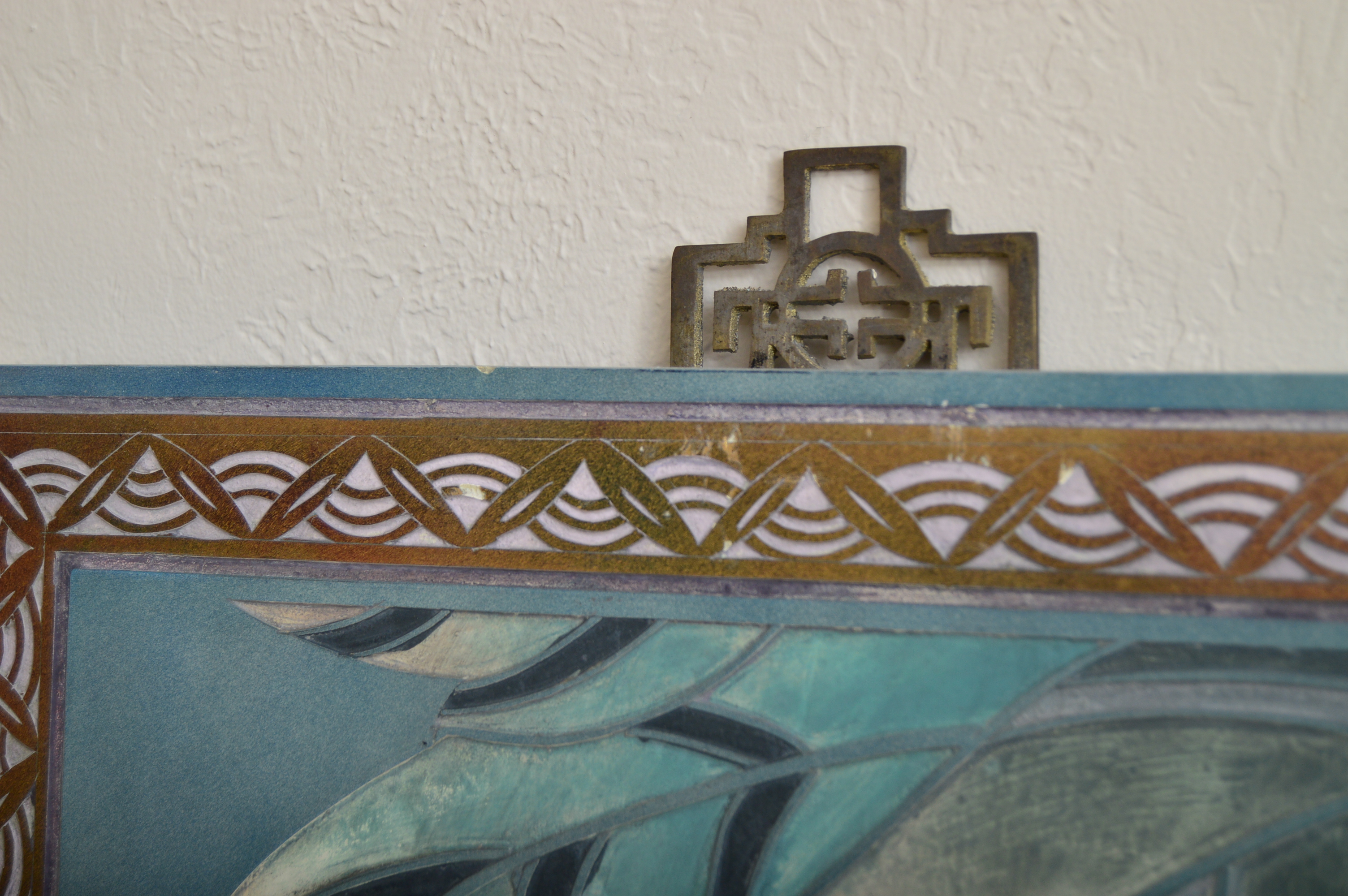 Chinese Style Painted Wood Wall Panels