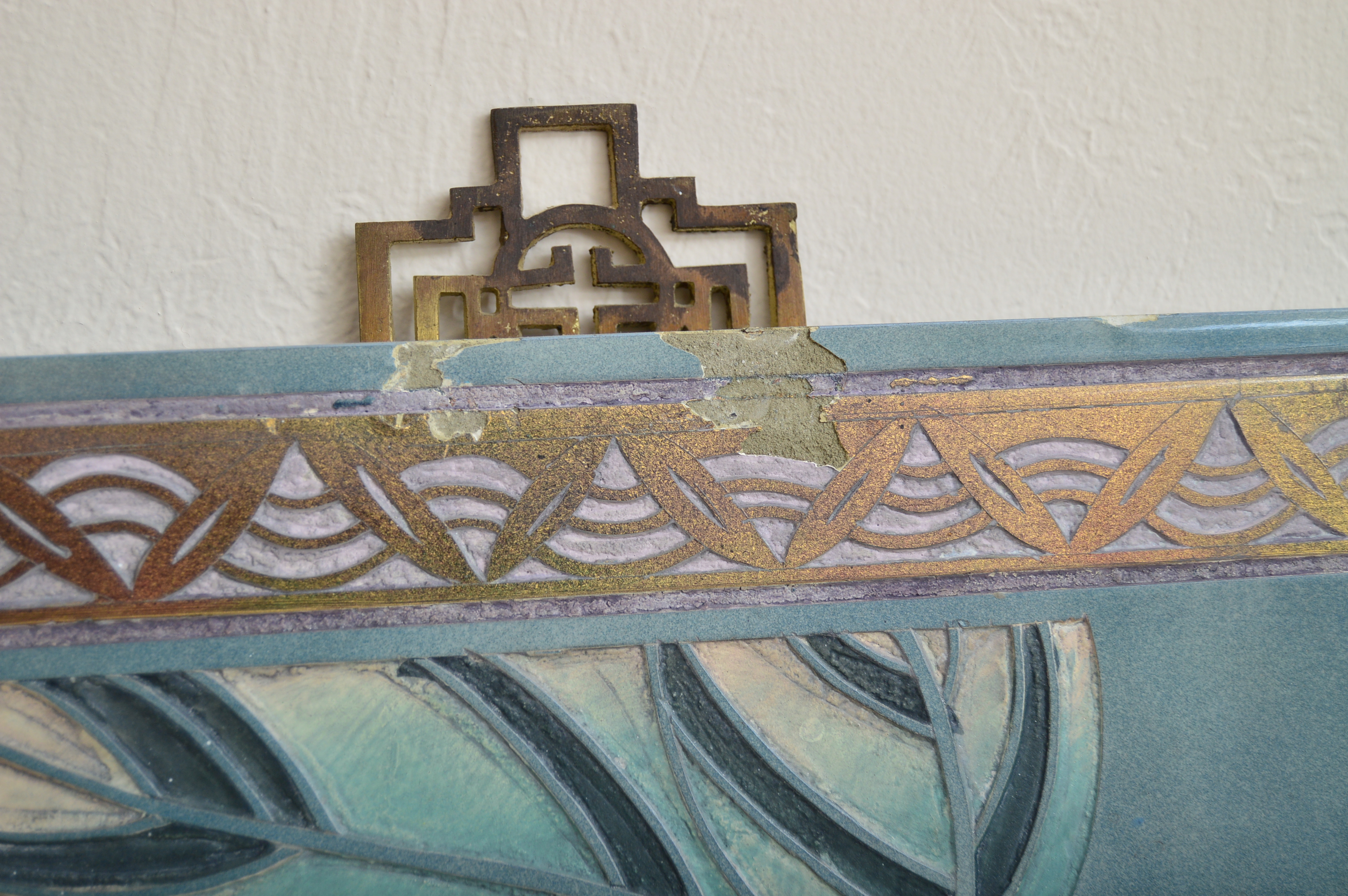 Chinese Style Painted Wood Wall Panels