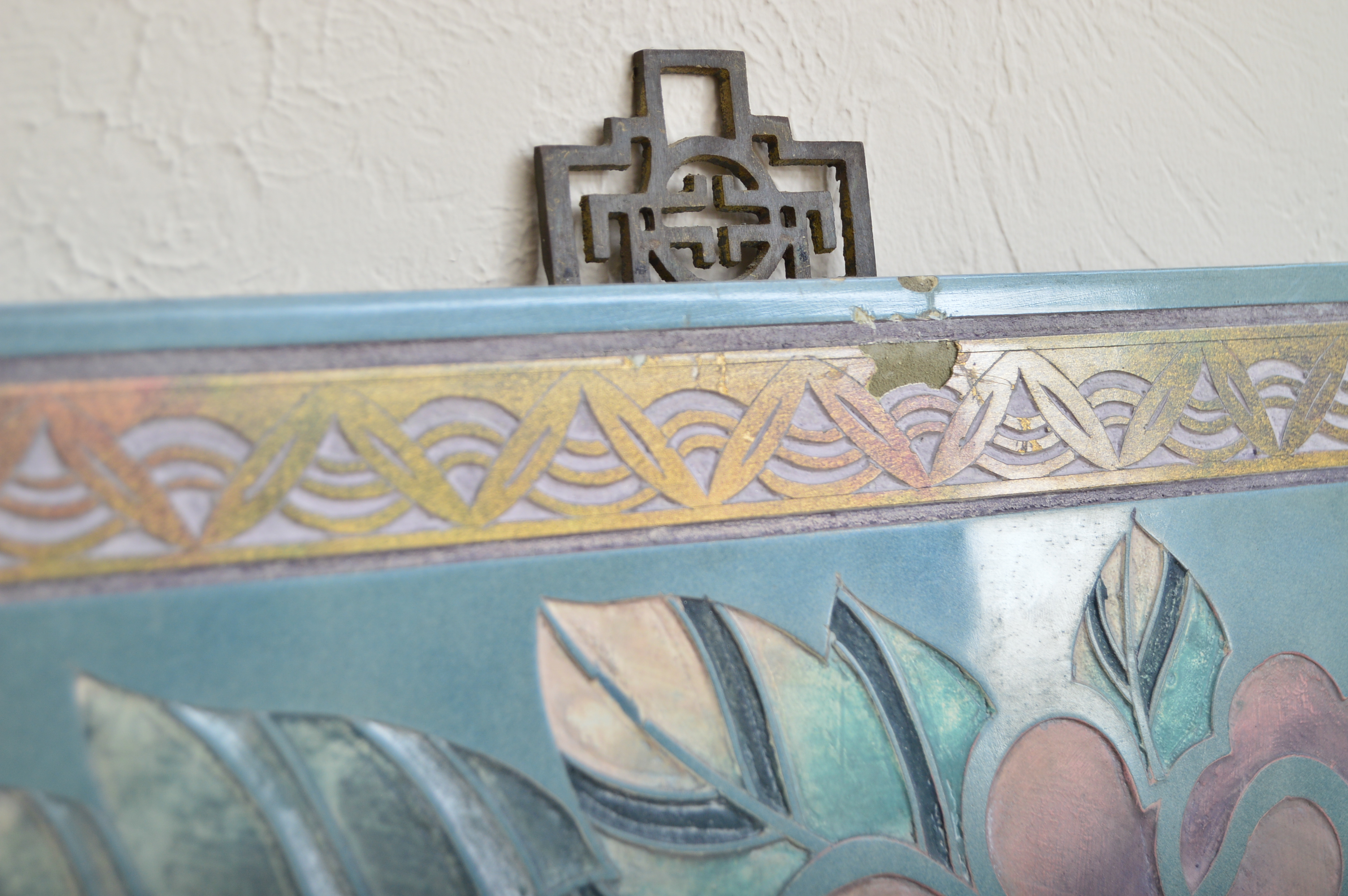 Chinese Style Painted Wood Wall Panels