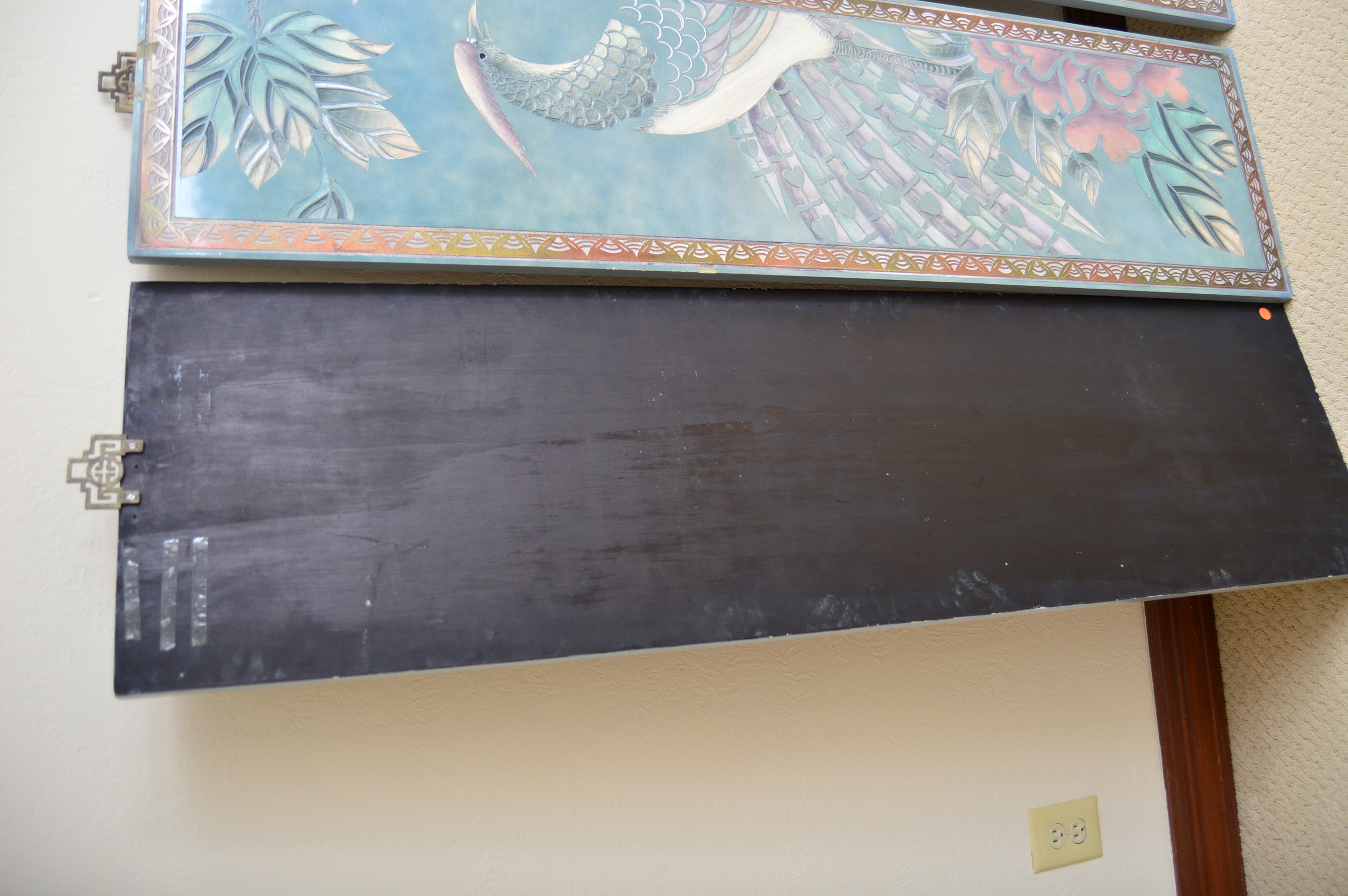 Chinese Style Painted Wood Wall Panels