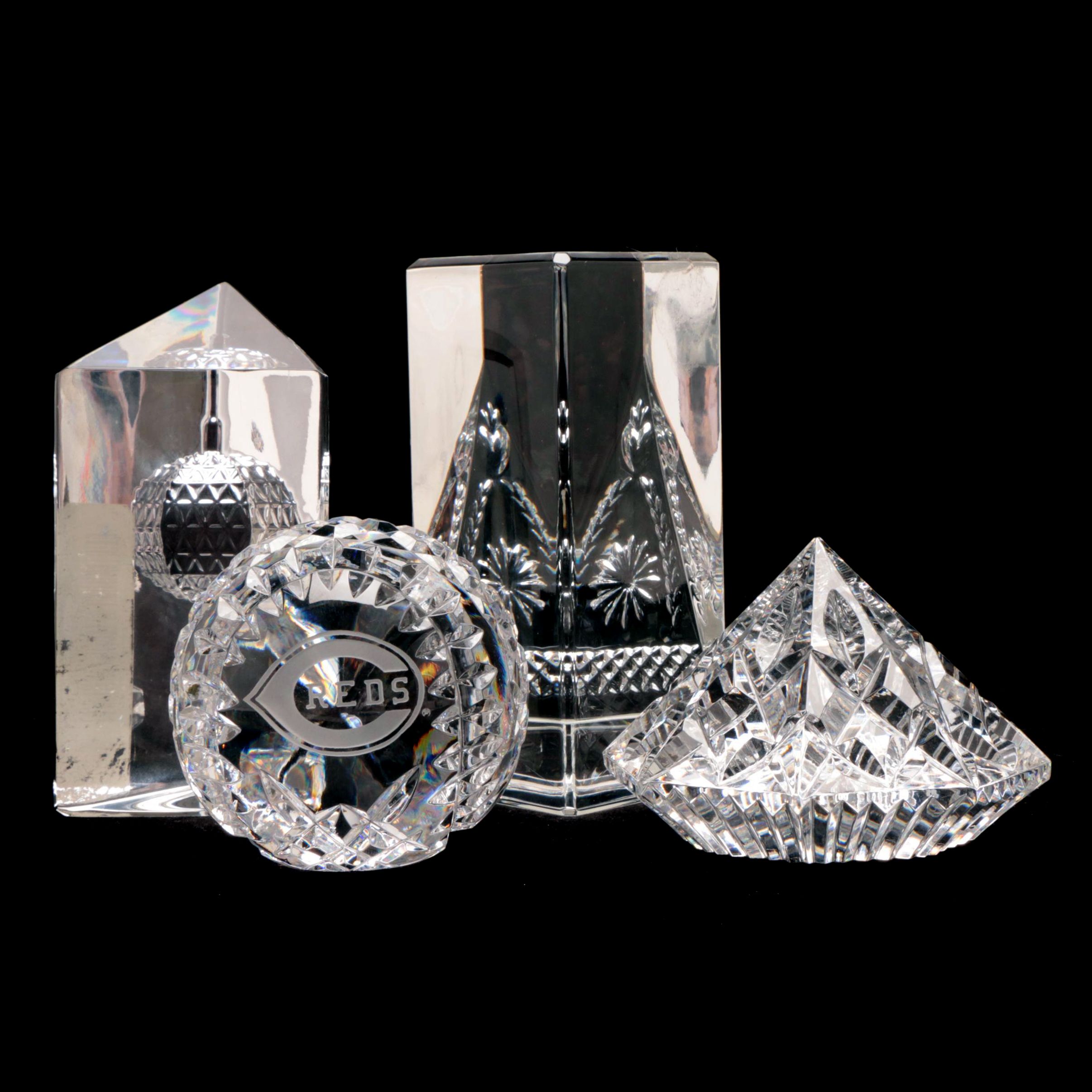 Waterford Crystal Paperweights Including "Hope for Abundance"