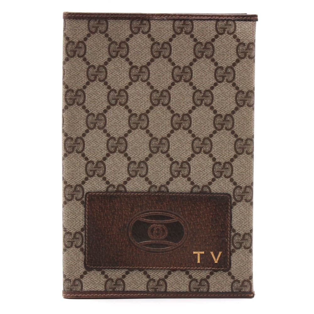 Vintage Gucci Accessory Collection GG Supreme Canvas TV Guide Cover