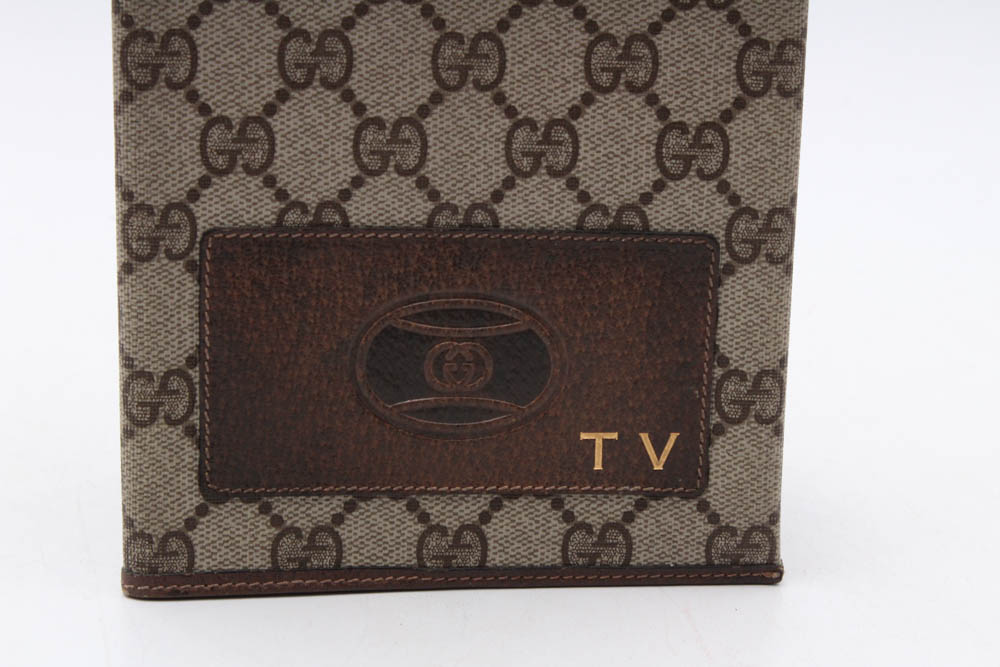 Vintage Gucci Accessory Collection GG Supreme Canvas TV Guide Cover