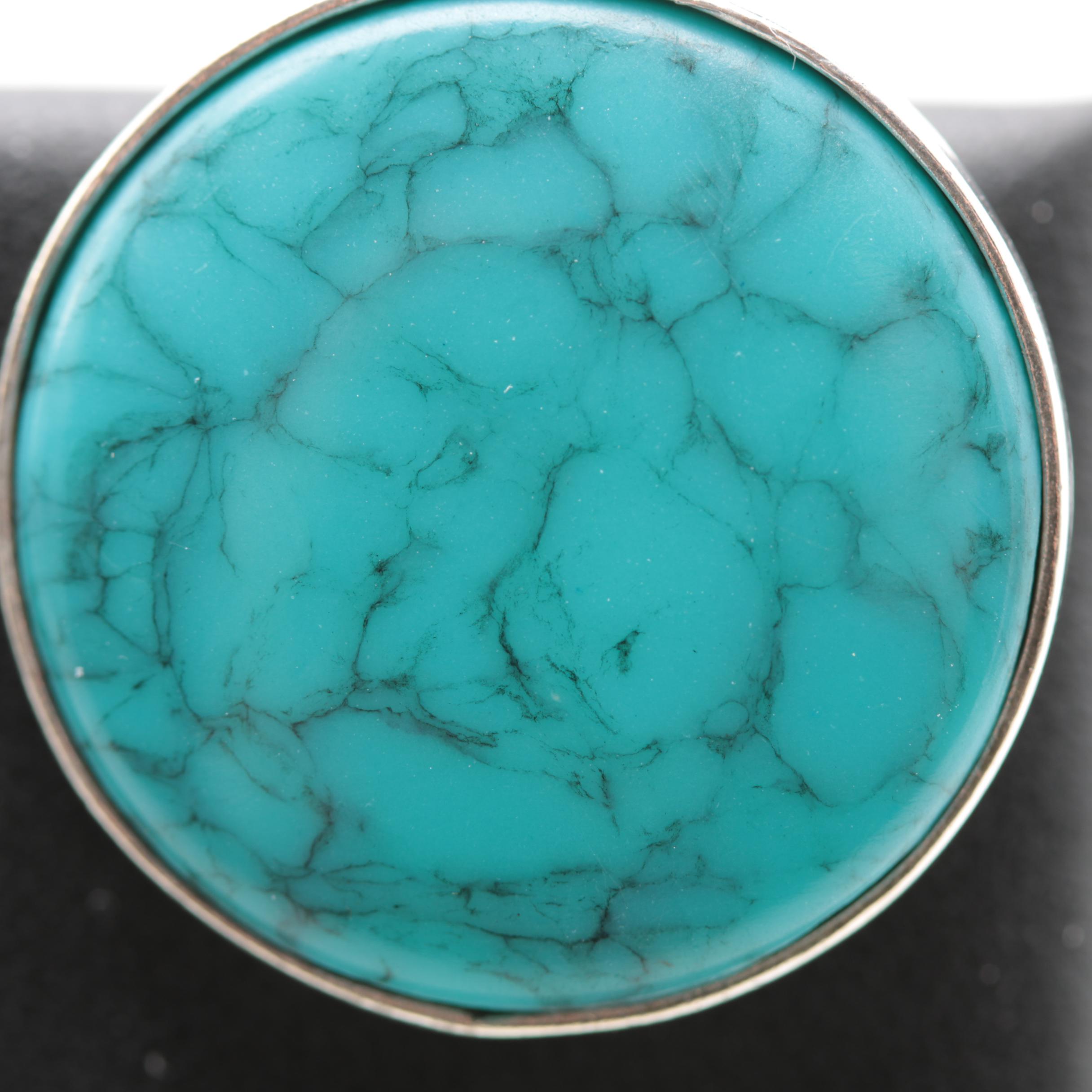 Taxco Sterling Silver Turquoise Earrings